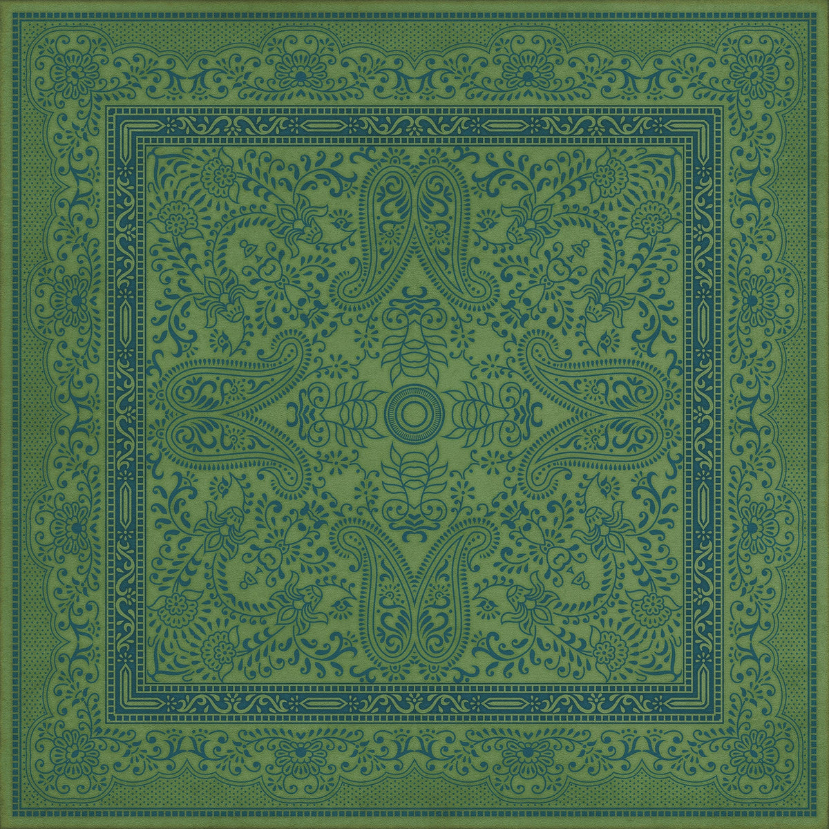 Pattern 76 Outlandish Vinyl Floor Cloth