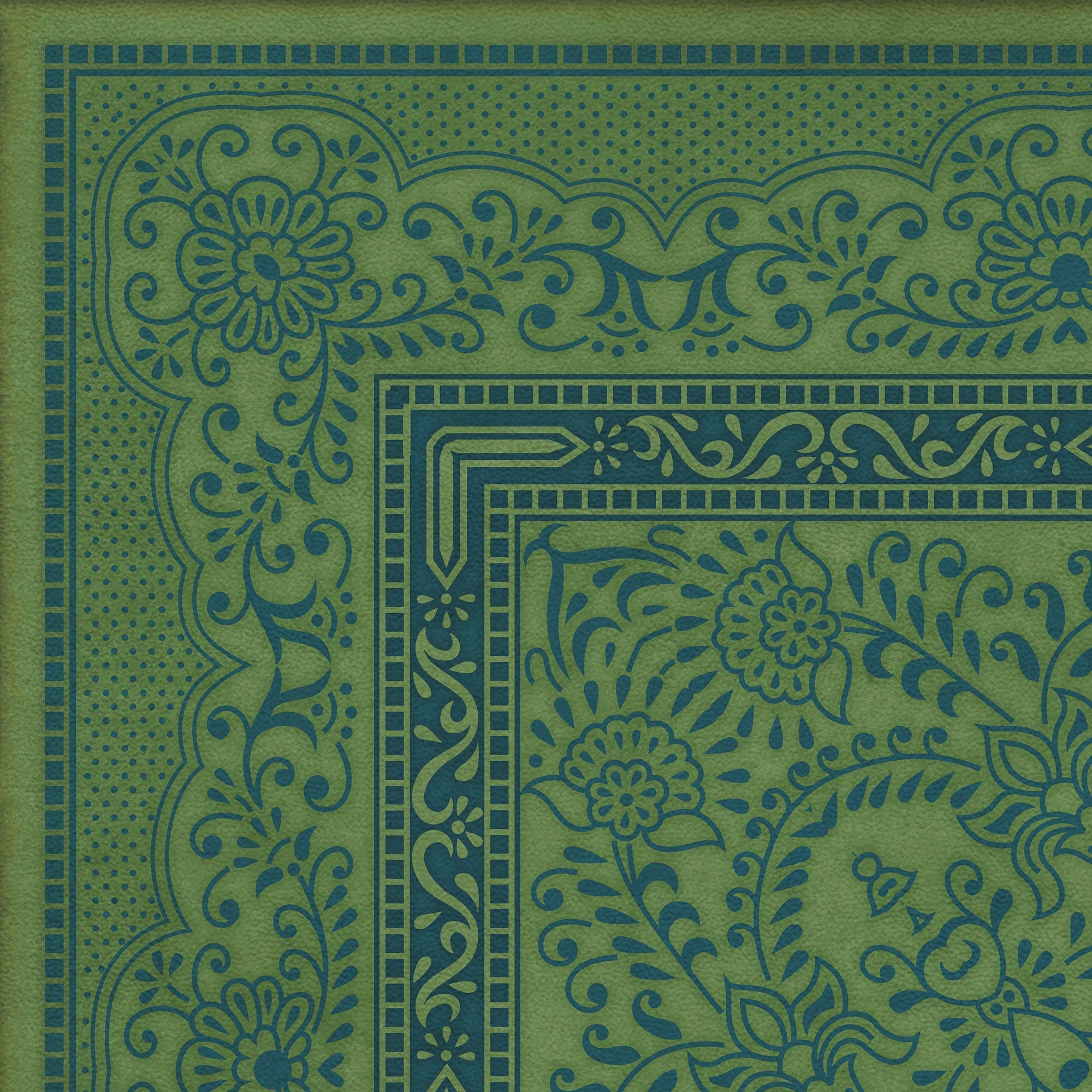 Pattern 76 Outlandish Vinyl Floor Cloth