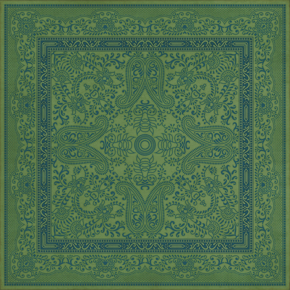 Pattern 76 Outlandish Vinyl Floor Cloth