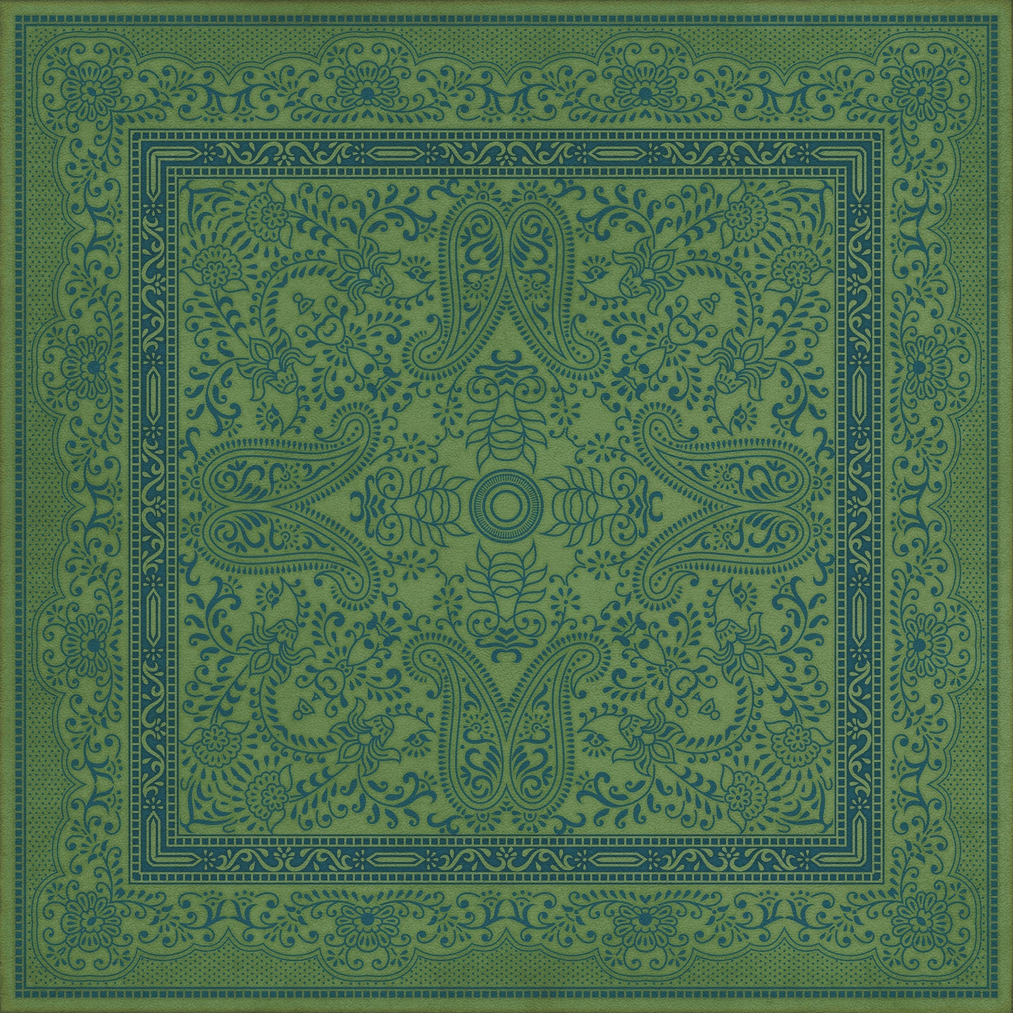 Pattern 76 Outlandish Vinyl Floor Cloth