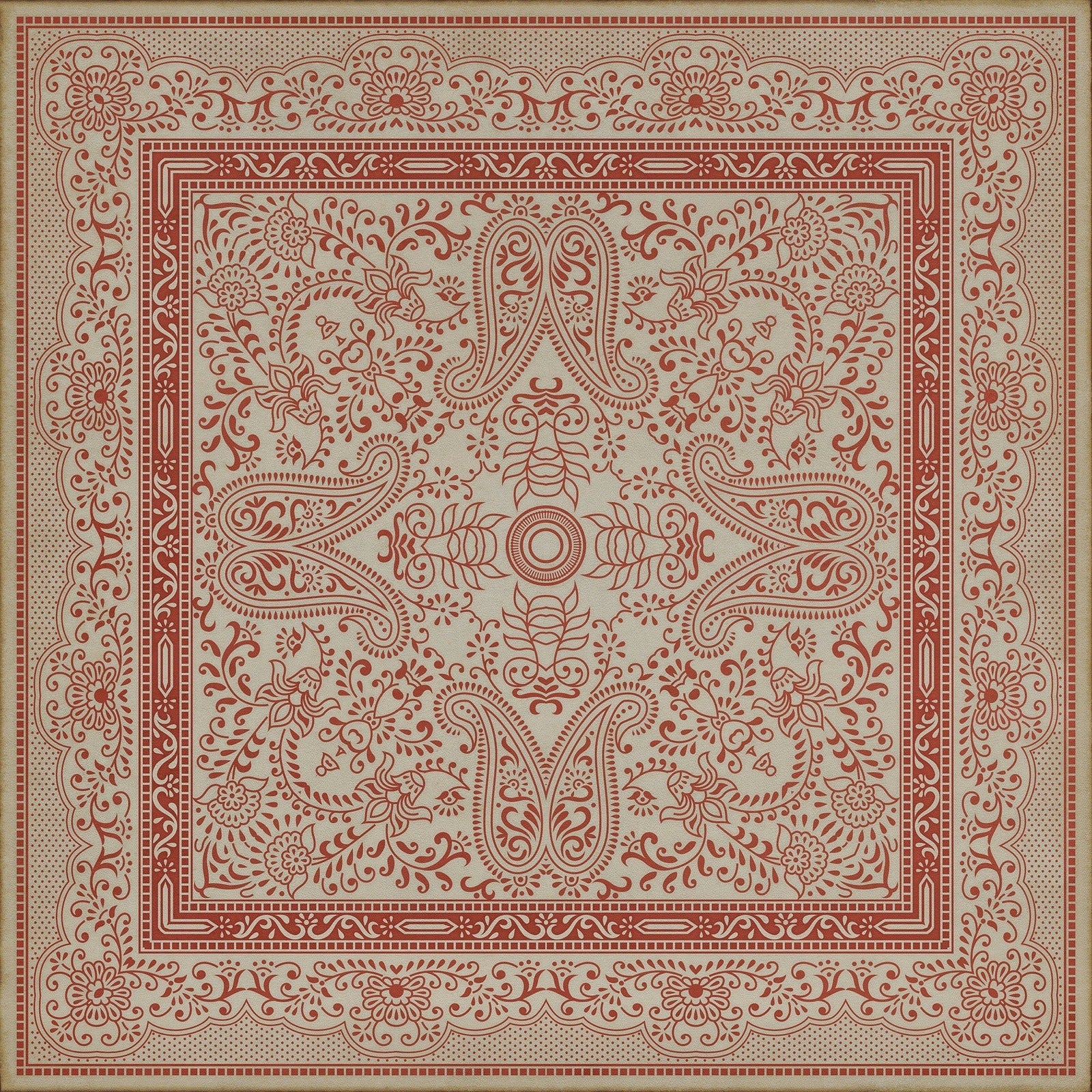 Pattern 76 The Great Puzzle Vinyl Floor Cloth