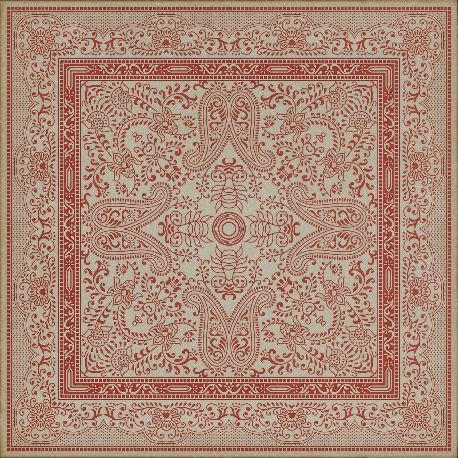 Pattern 76 The Great Puzzle Vinyl Floor Cloth