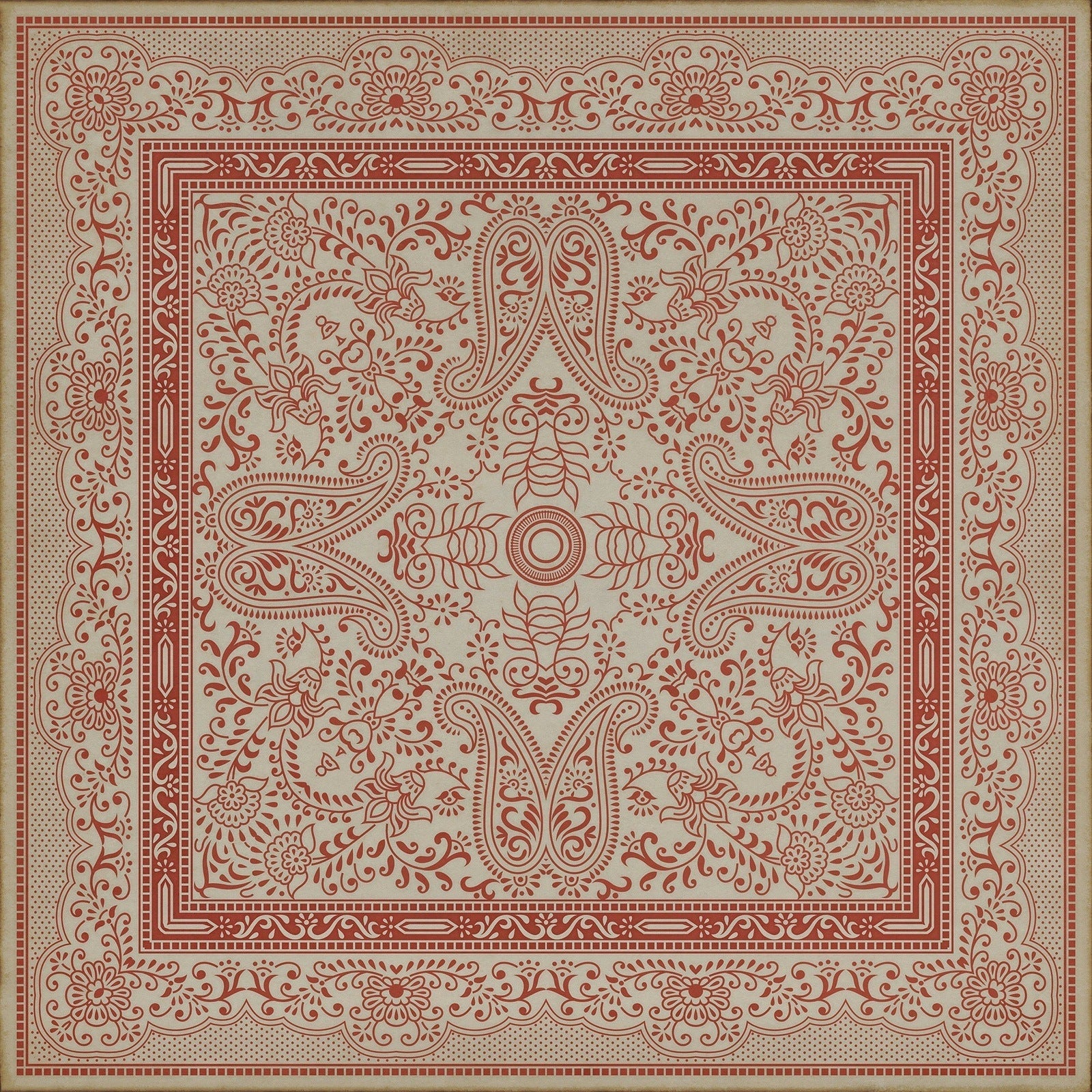 Pattern 76 The Great Puzzle Vinyl Floor Cloth