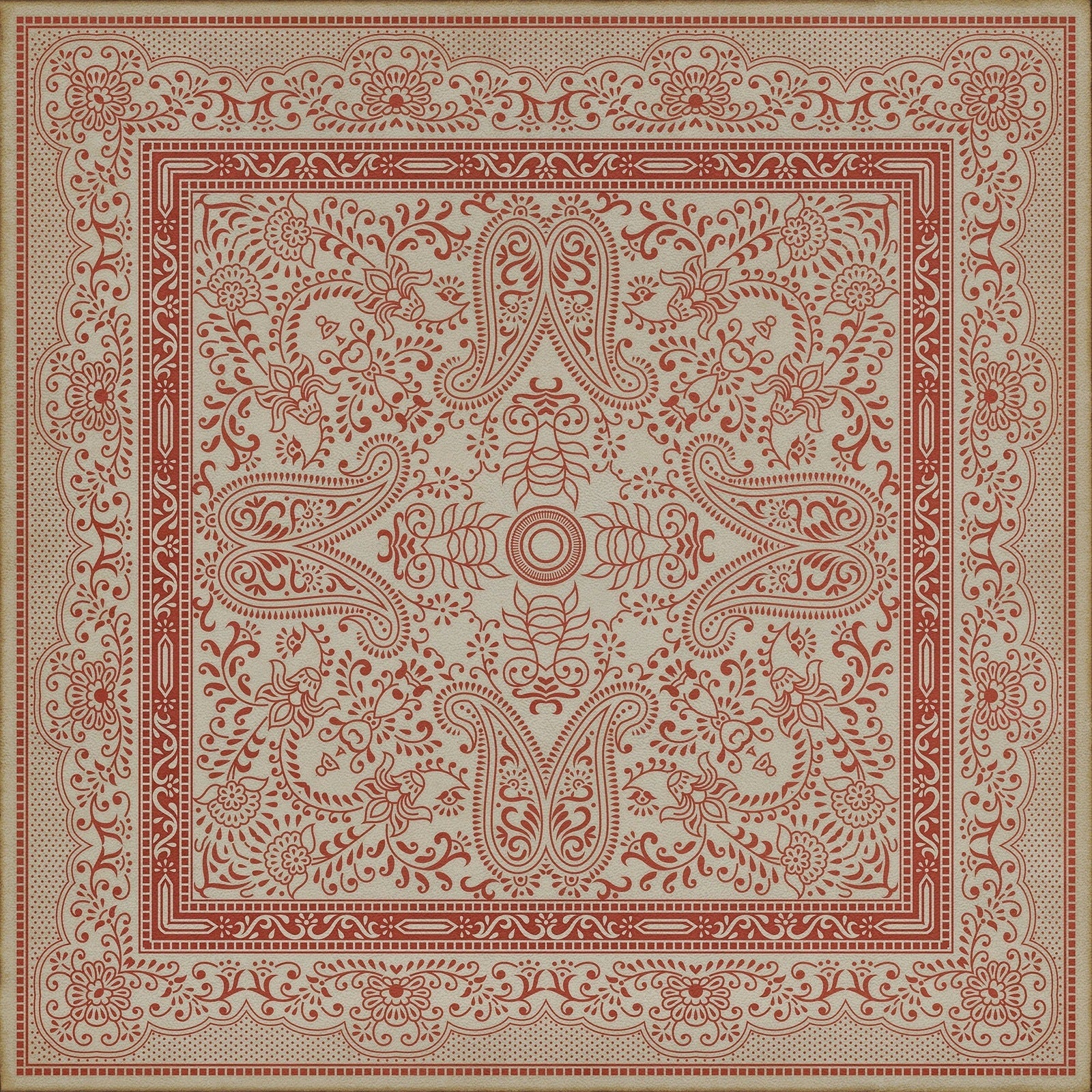 Pattern 76 The Great Puzzle Vinyl Floor Cloth