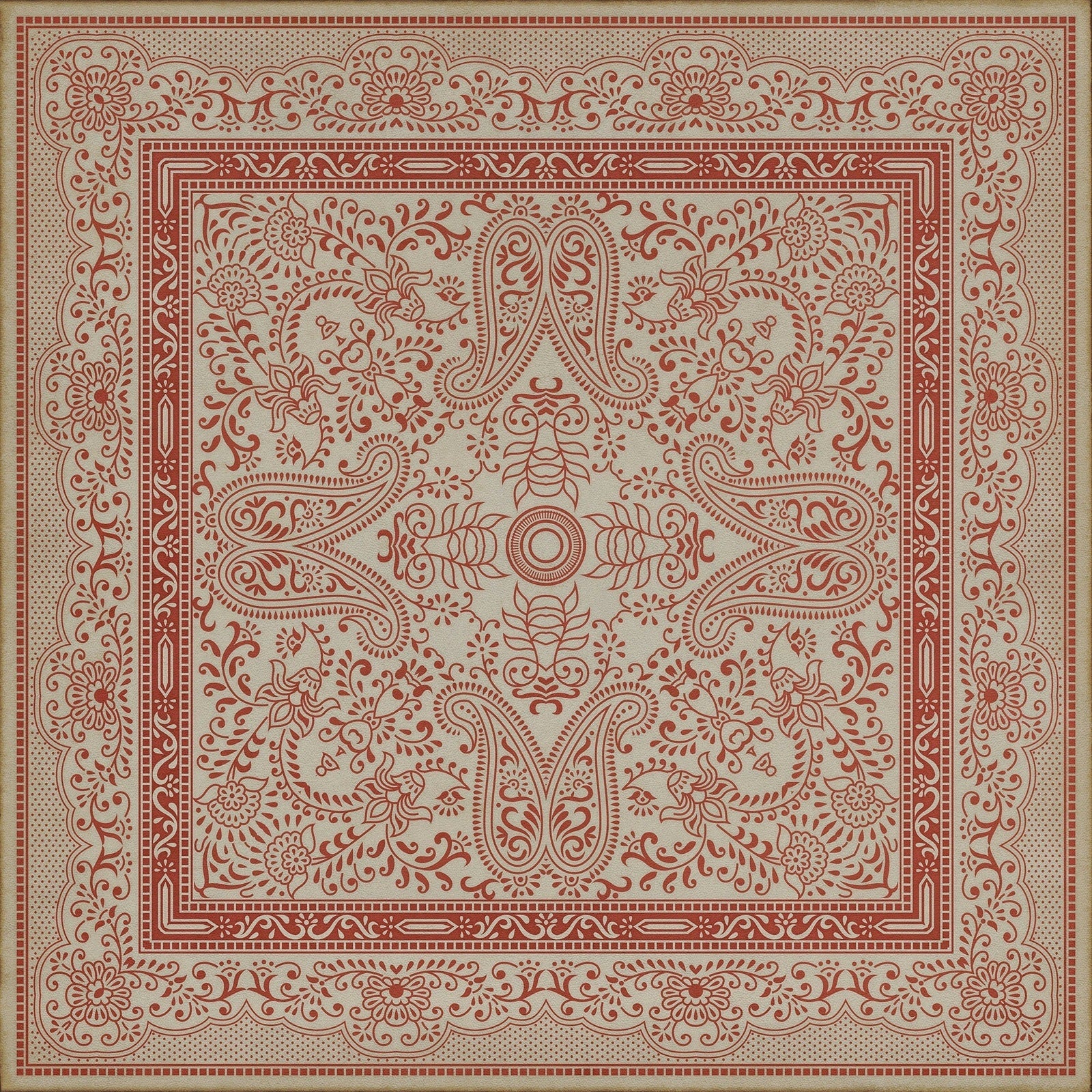 Pattern 76 The Great Puzzle Vinyl Floor Cloth