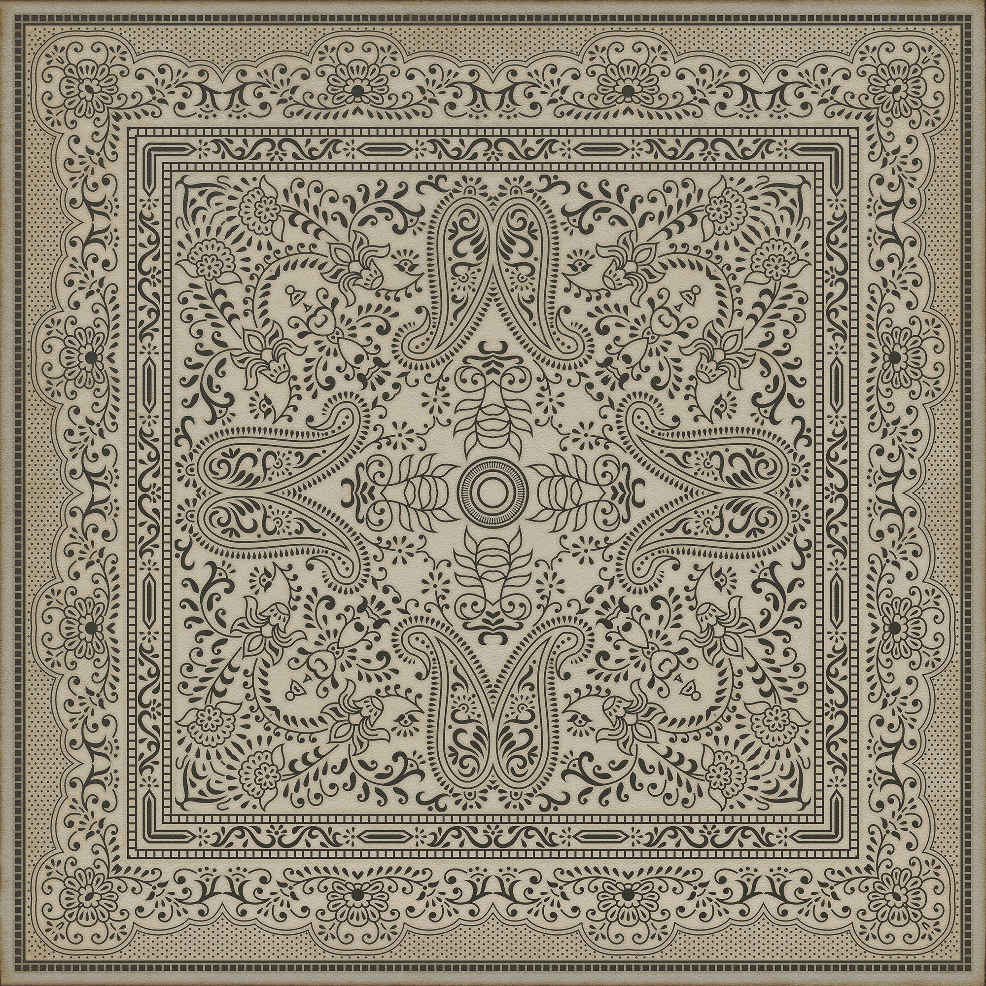 Pattern 76 Very Good Advice Vinyl Floor Cloth