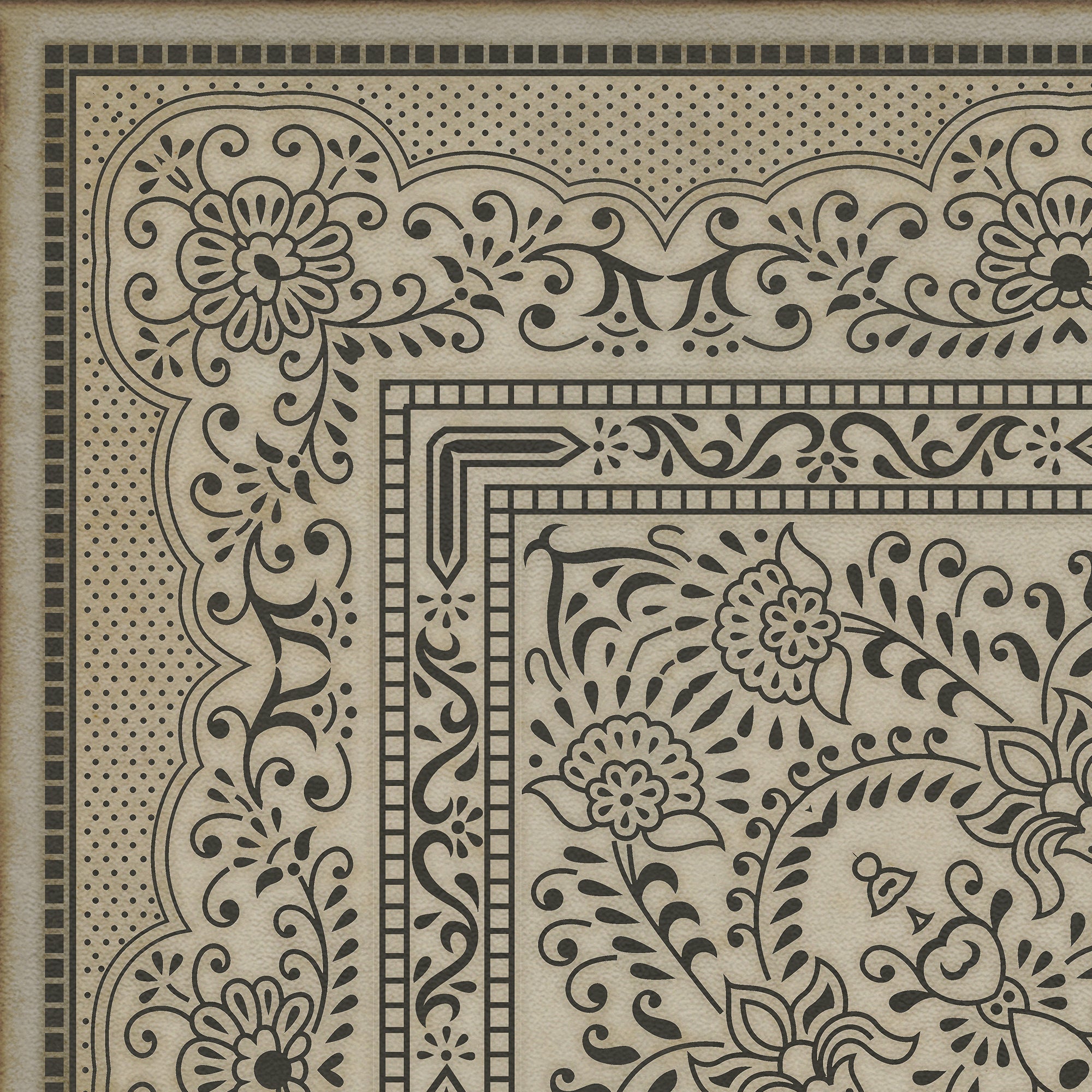 Pattern 76 Very Good Advice Vinyl Floor Cloth