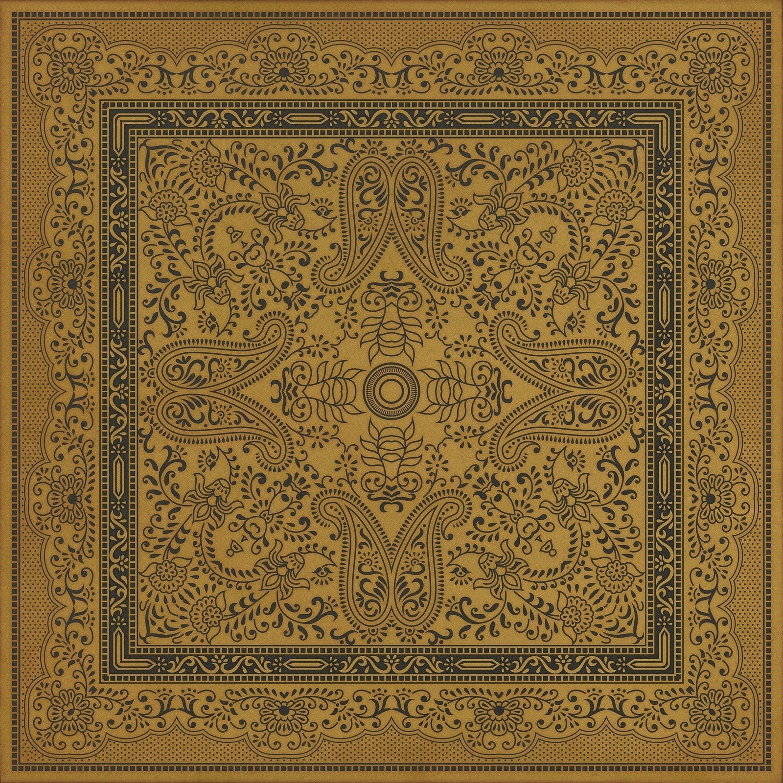 Pattern 76 Witzend Vinyl Floor Cloth