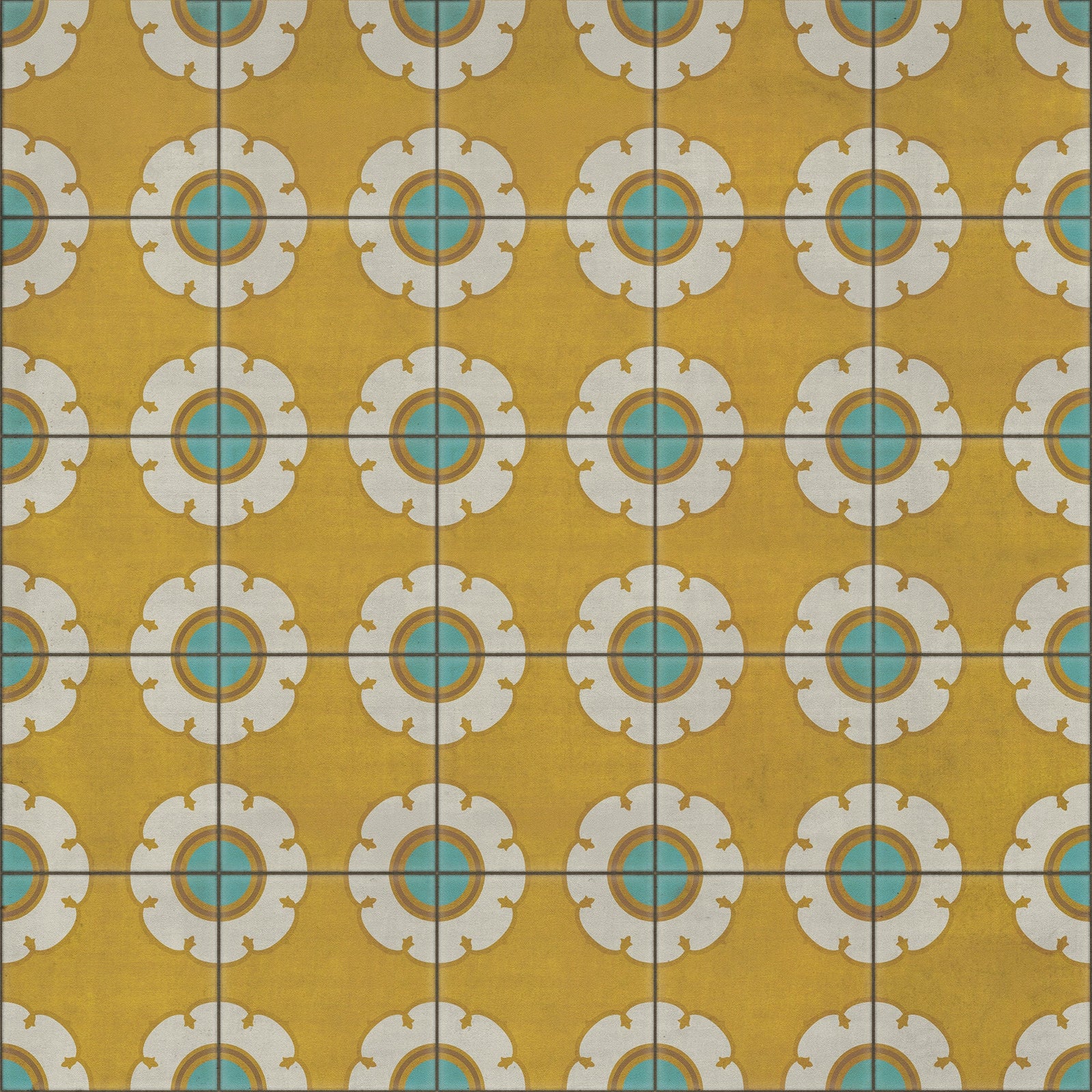 Pattern 78 Happy Days Vinyl Floor Cloth