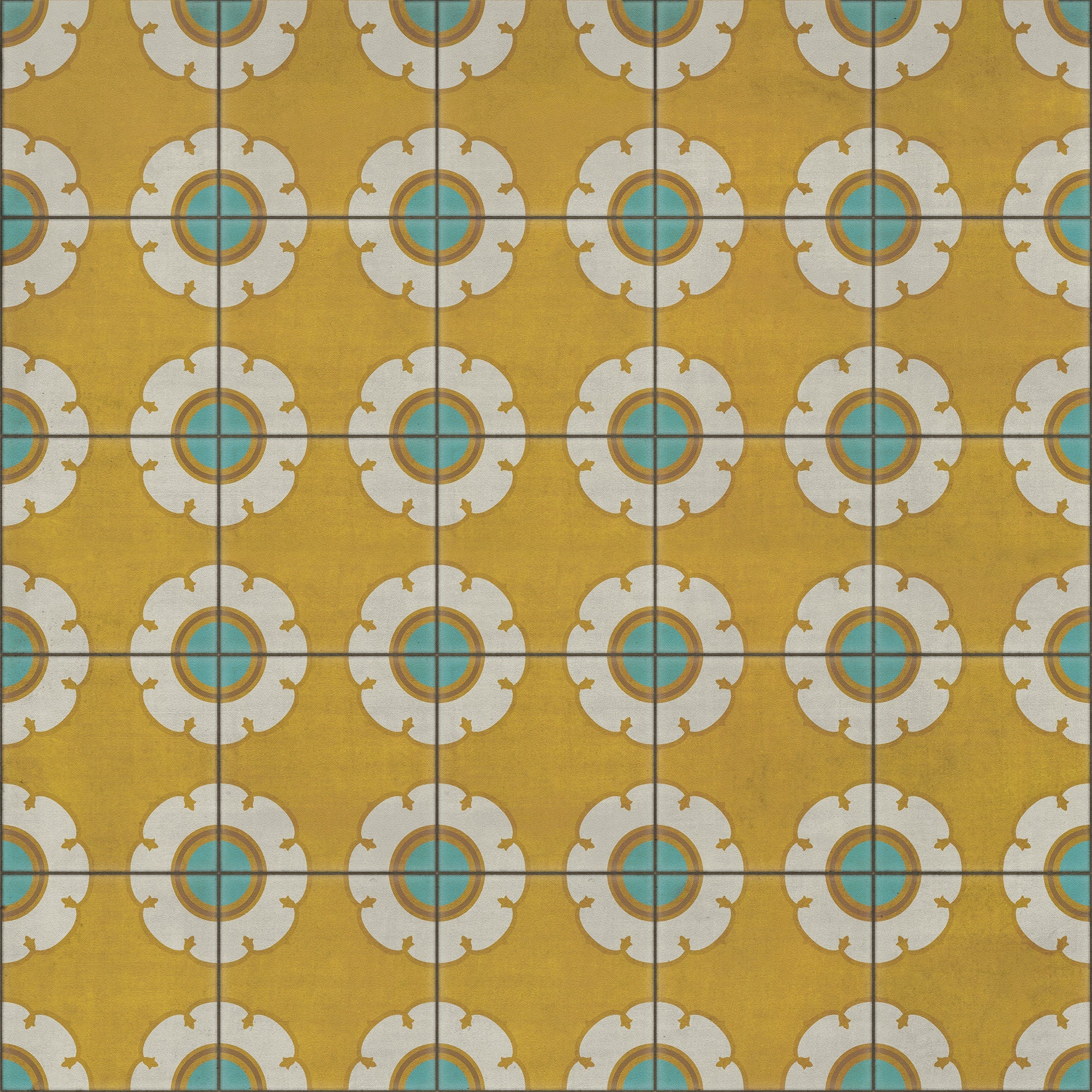 Pattern 78 Happy Days Vinyl Floor Cloth