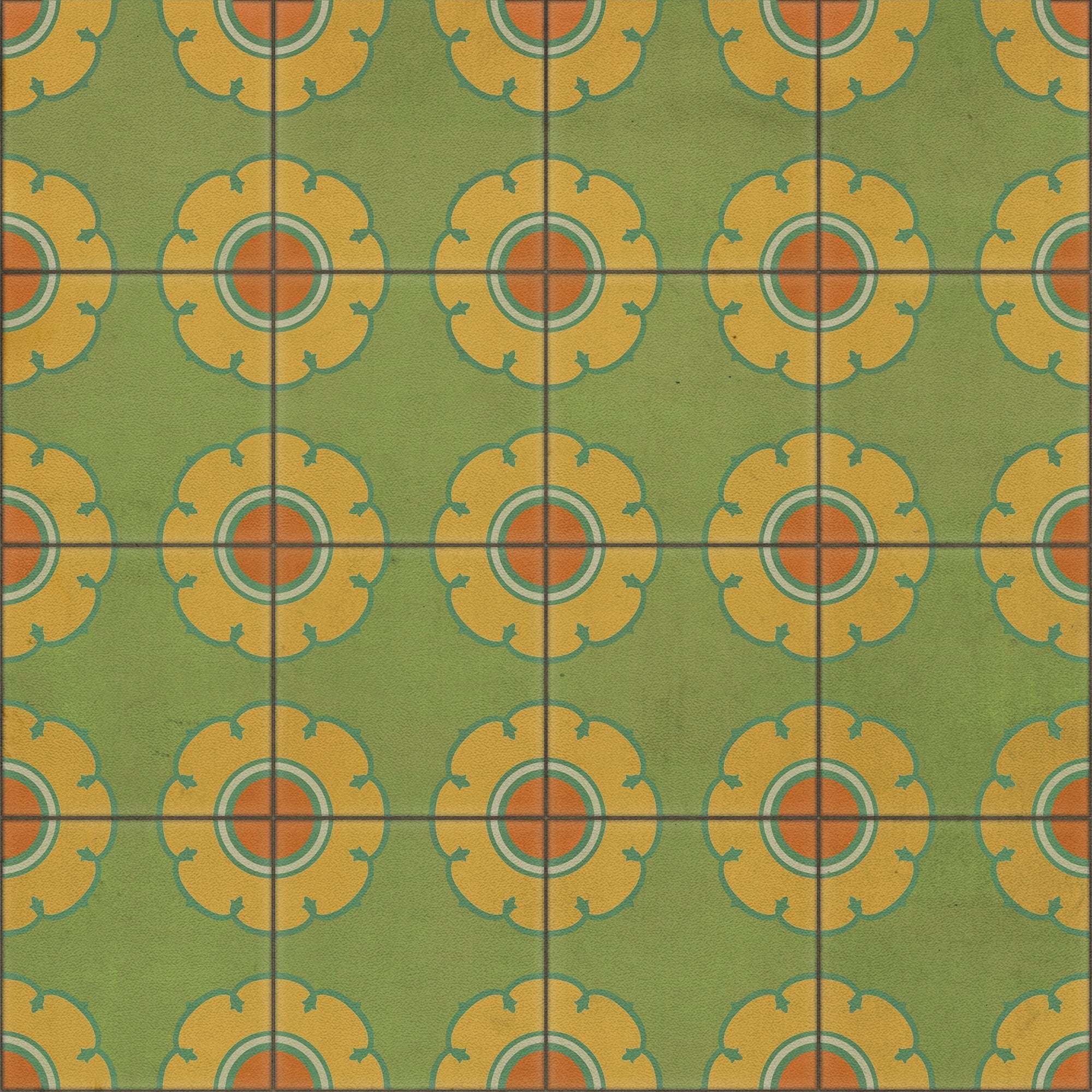 Pattern 78 That 70S Vinyl Floor Cloth