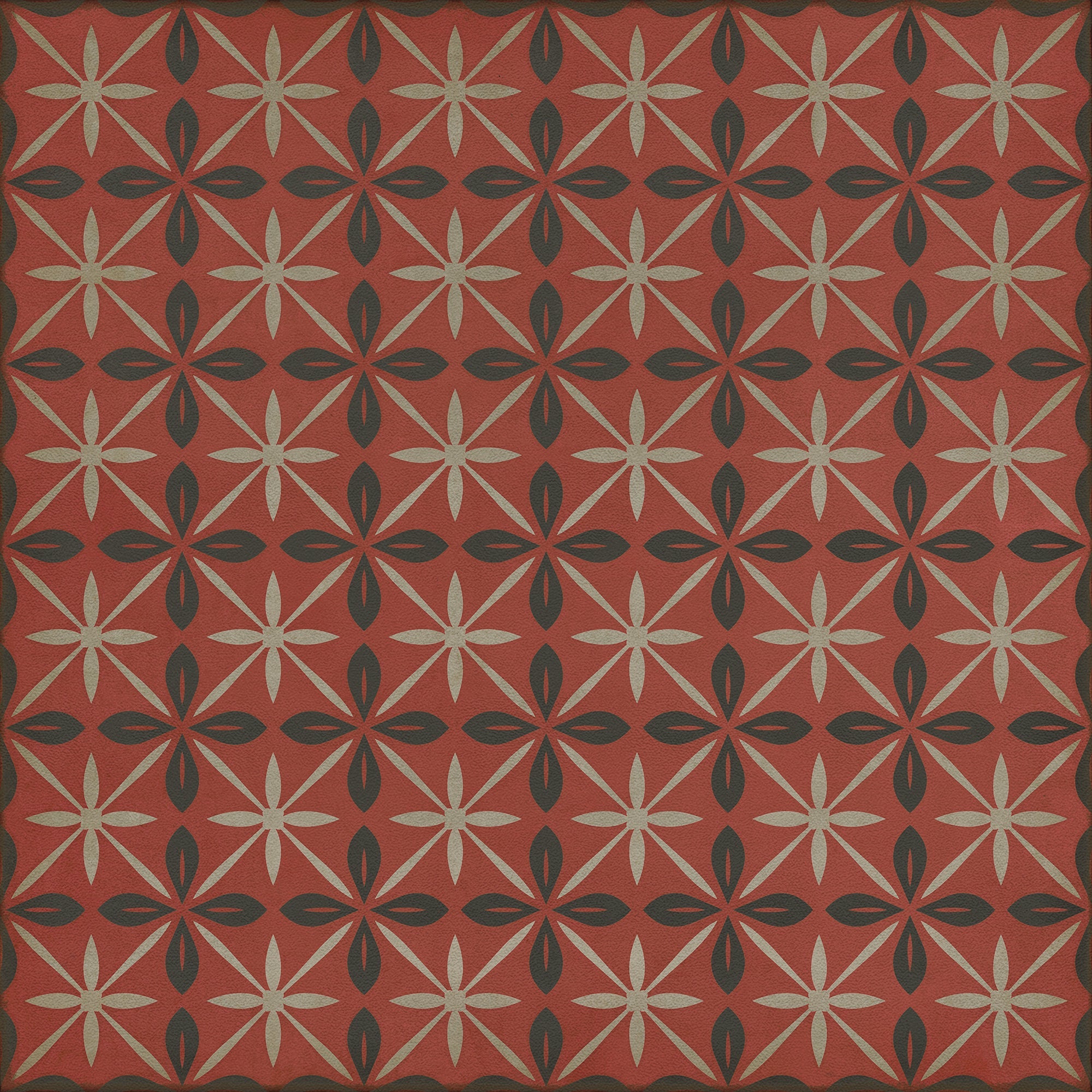 Pattern 81 the Atomic Diner Vinyl Floor Cloth