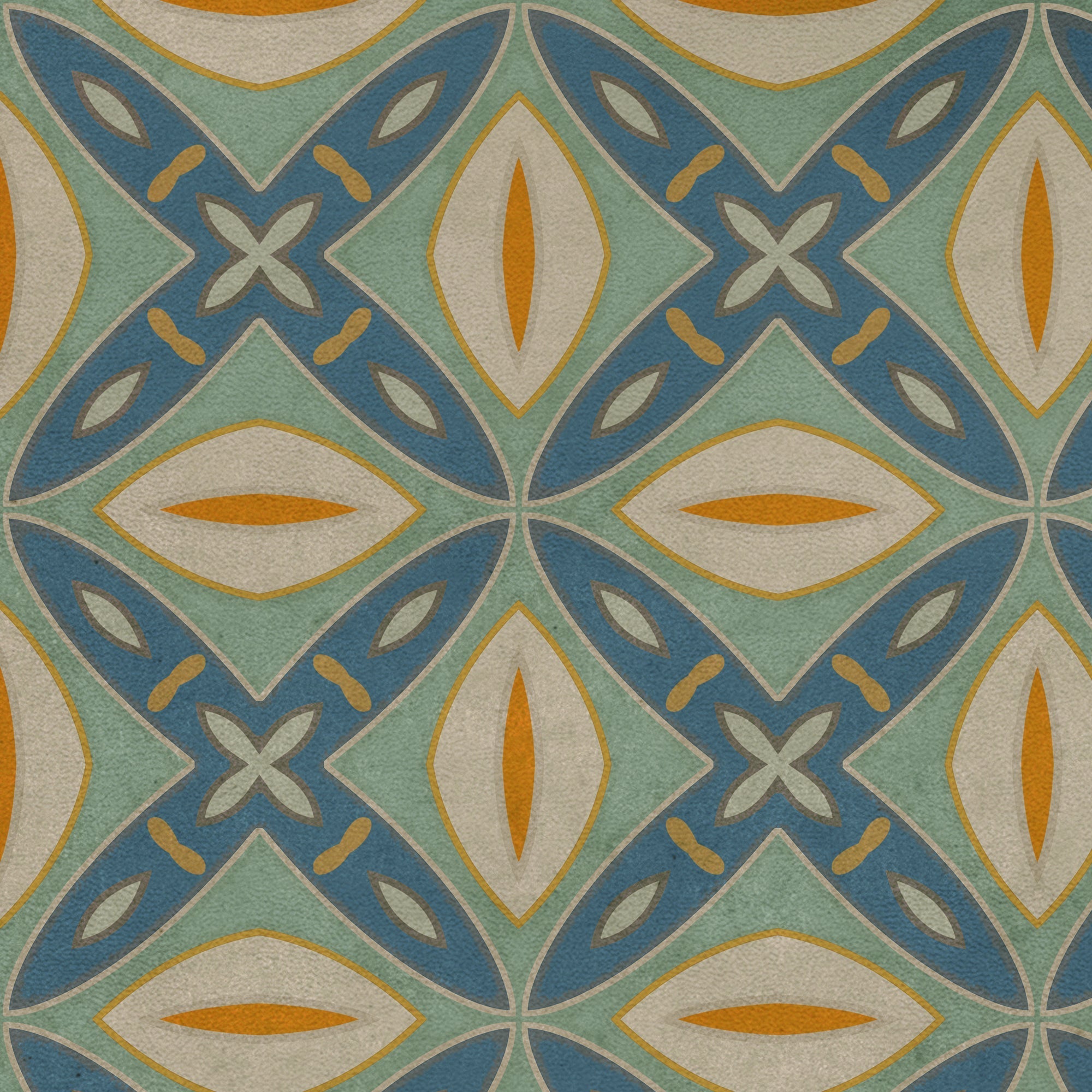 Pattern 82 Darling Vinyl Floor Cloth