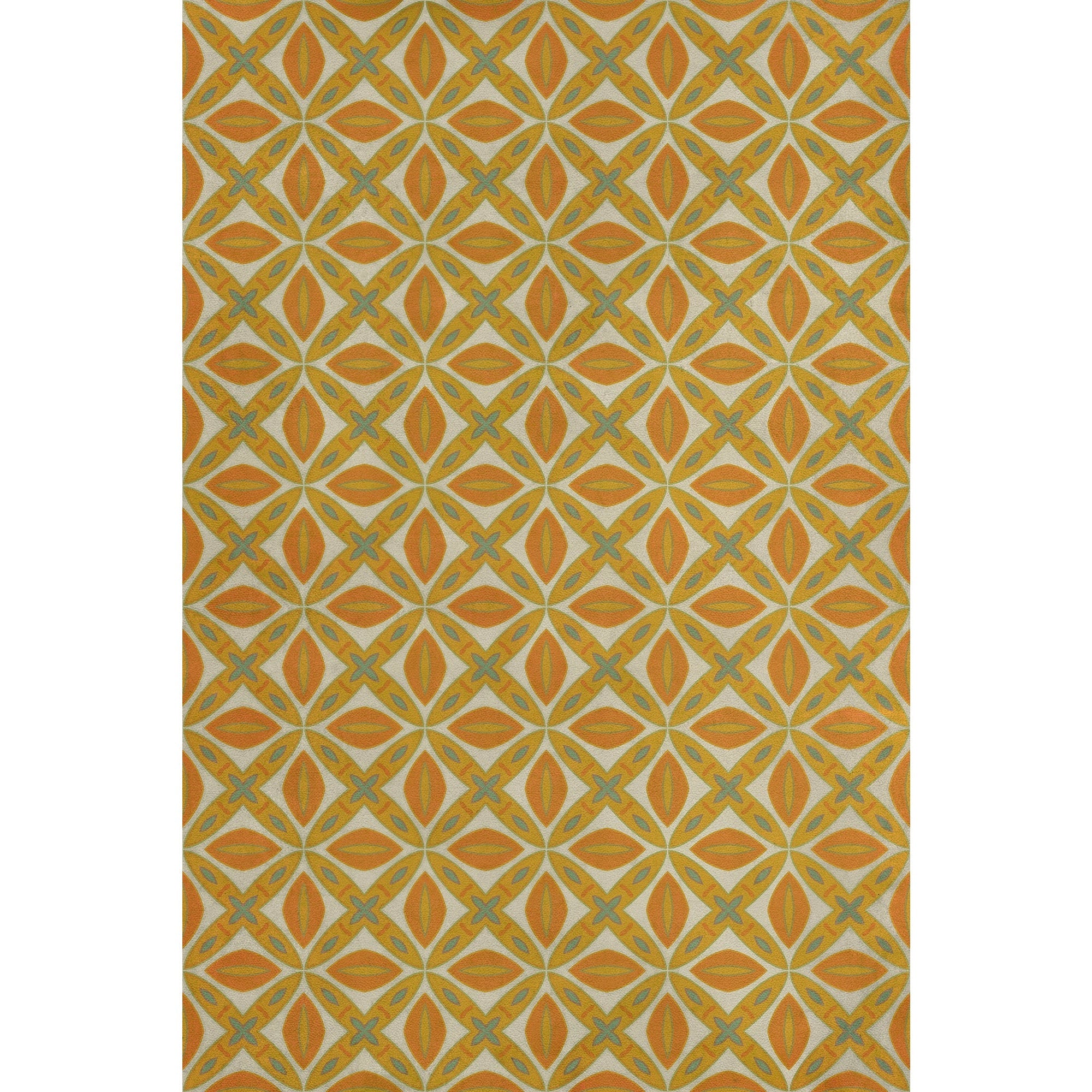 Pattern 82 Tiger Lily Vinyl Floor Cloth