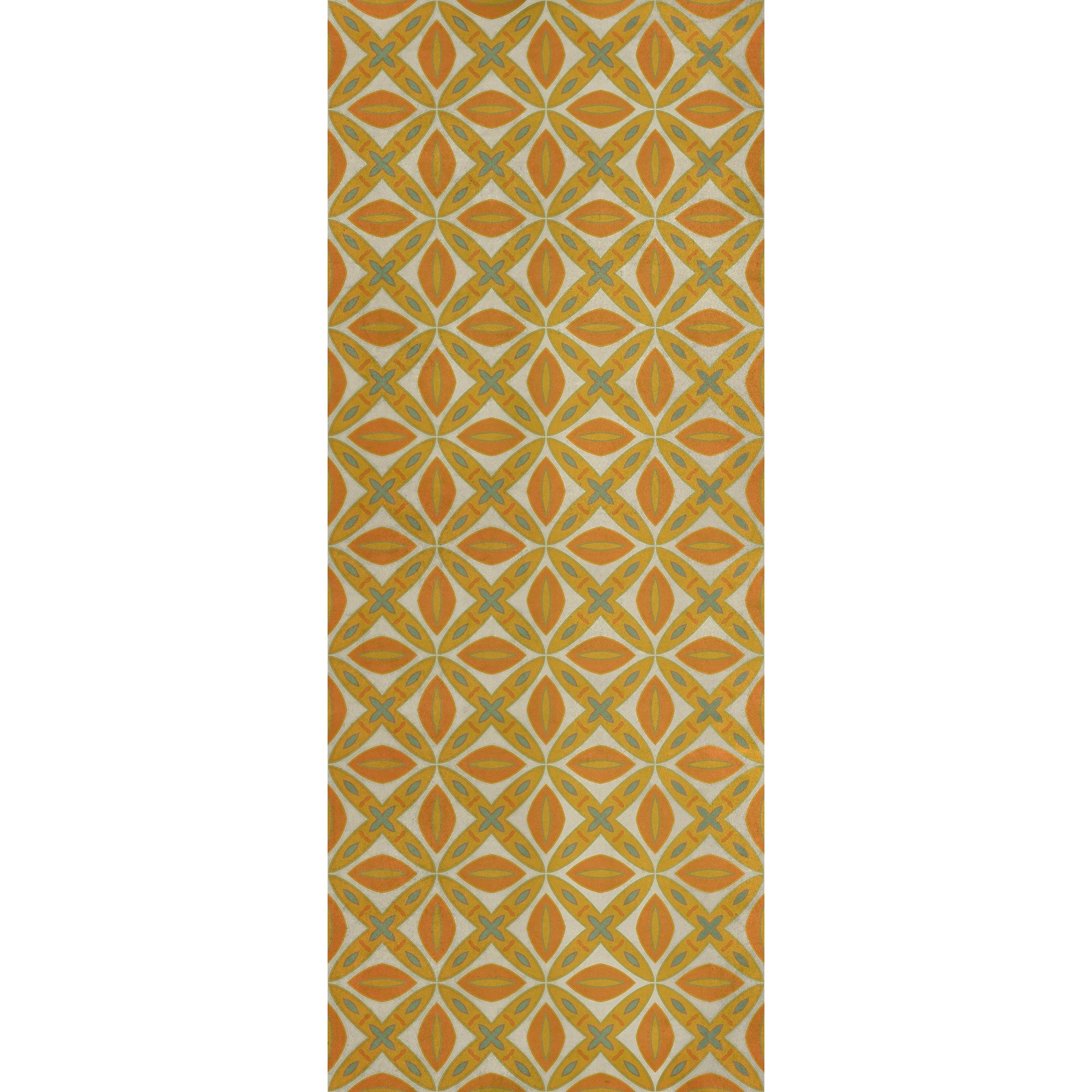 Pattern 82 Tiger Lily Vinyl Floor Cloth