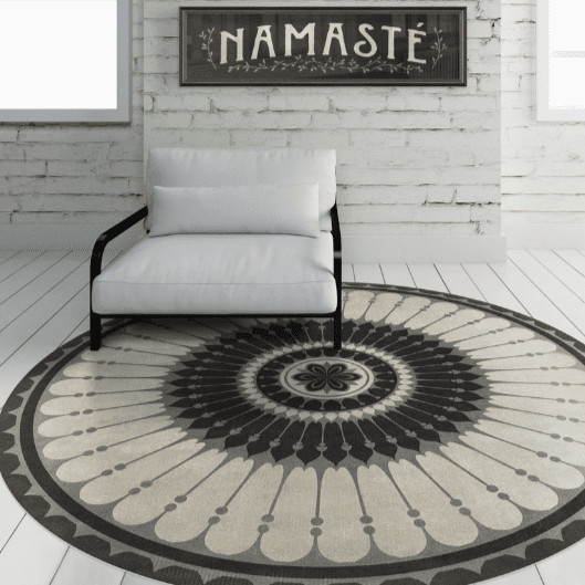 Pattern 83 Pirouette Vinyl Floor Cloth