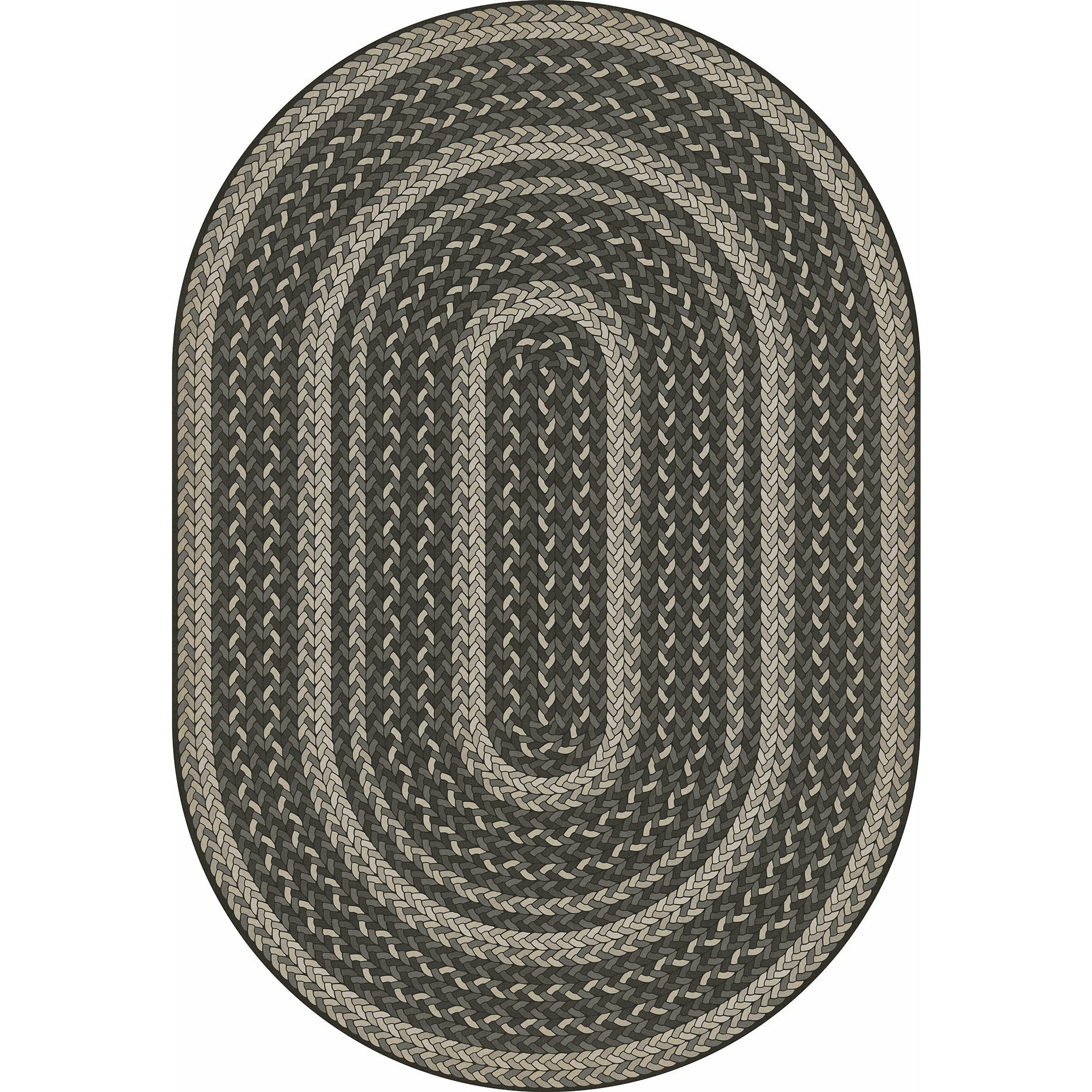 Pattern 85 Such A Cozy Room Braided Oval Vinyl Floor Cloth