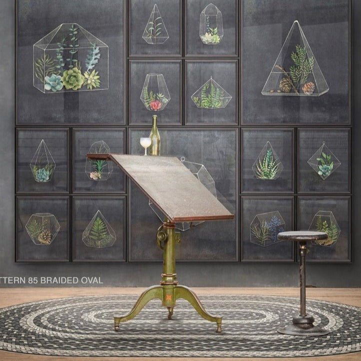 Pattern 85 Such A Cozy Room Braided Oval Vinyl Floor Cloth