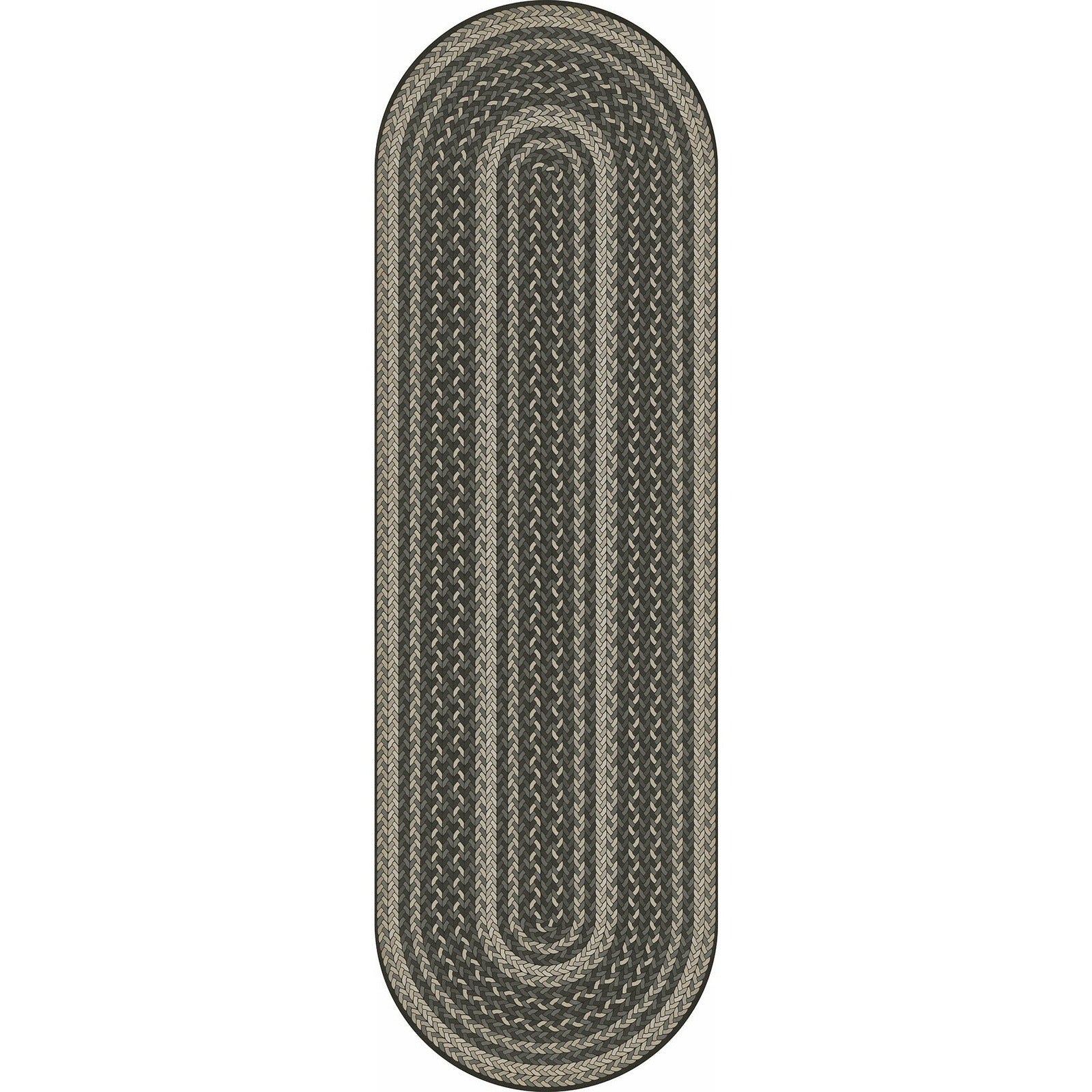 Pattern 85 Such A Cozy Room Braided Oval Vinyl Floor Cloth