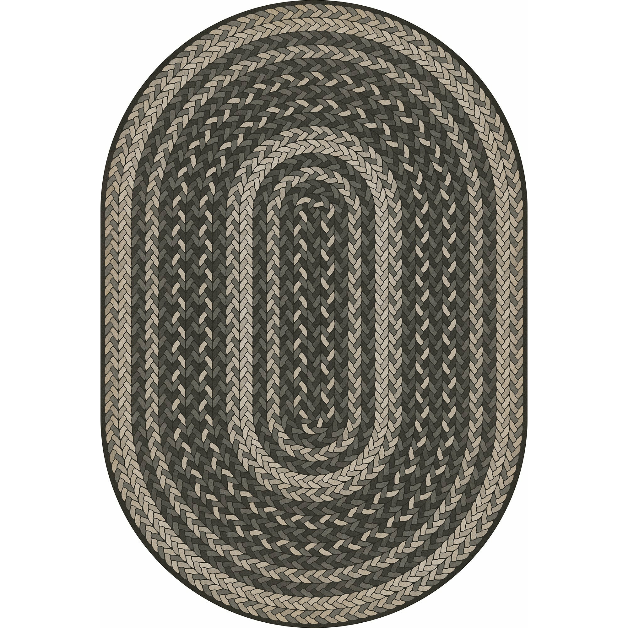 Pattern 85 Such A Cozy Room Braided Oval Vinyl Floor Cloth
