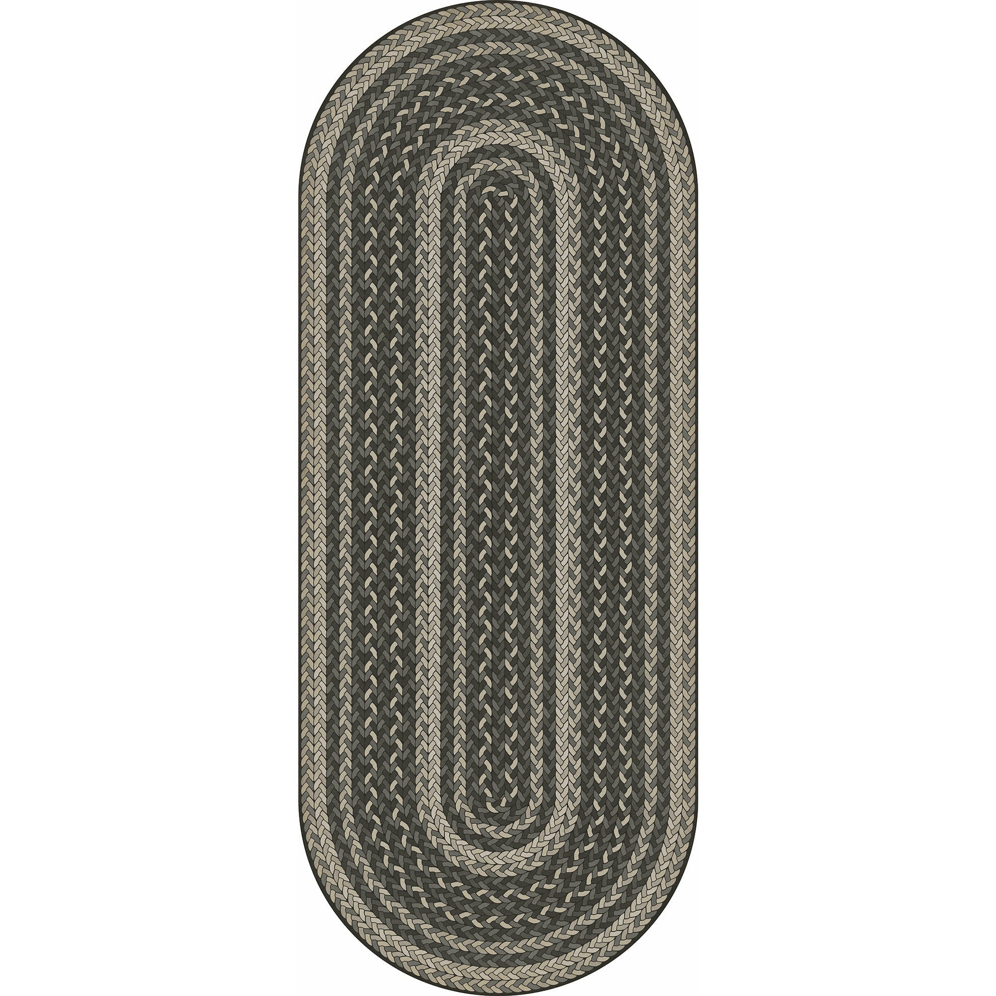 Pattern 85 Such A Cozy Room Braided Oval Vinyl Floor Cloth