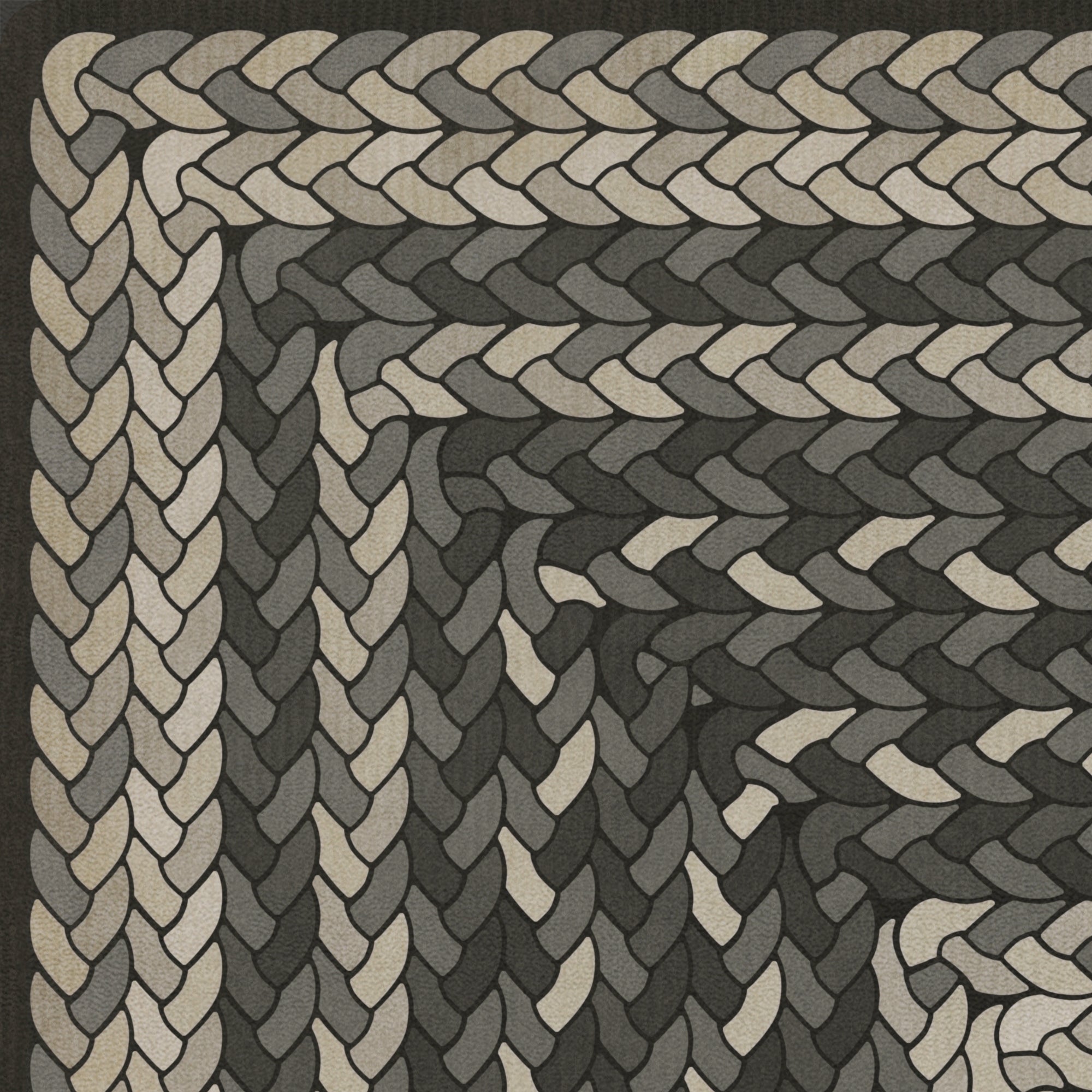 Pattern 85 Such A Cozy Room Braided Rectangle Vinyl Floor Cloth