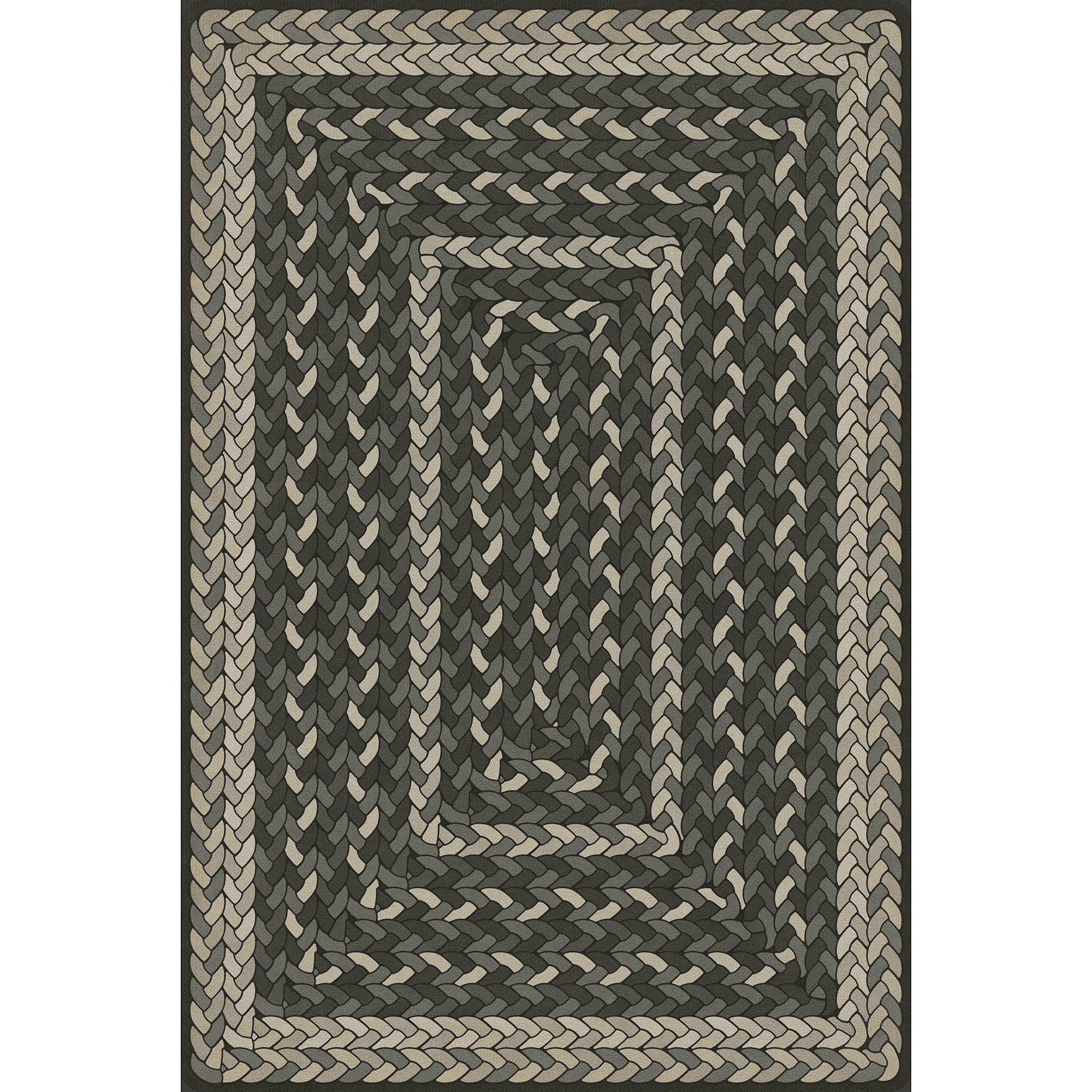 Pattern 85 Such A Cozy Room Braided Rectangle Vinyl Floor Cloth