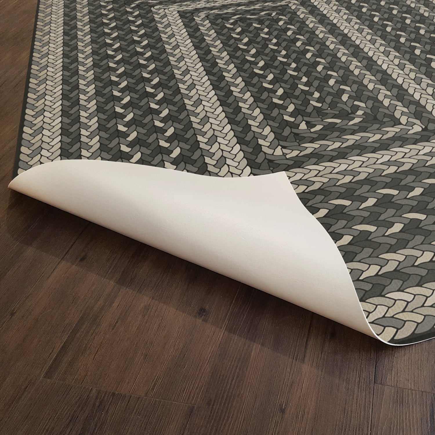 Pattern 85 Such A Cozy Room Braided Rectangle Vinyl Floor Cloth