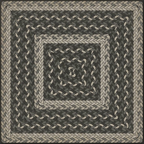 Pattern 85 Such a Cozy Room Square Braided Vinyl Floor Cloth