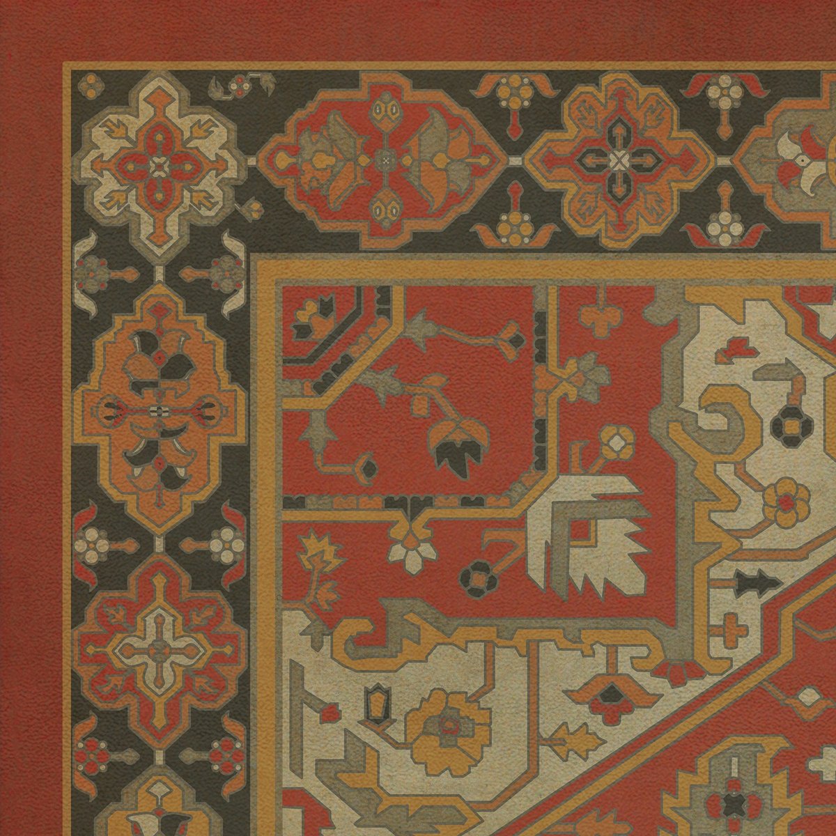 Persian Bazaar Camelot Battle Of Camlann Vinyl Floor Cloth