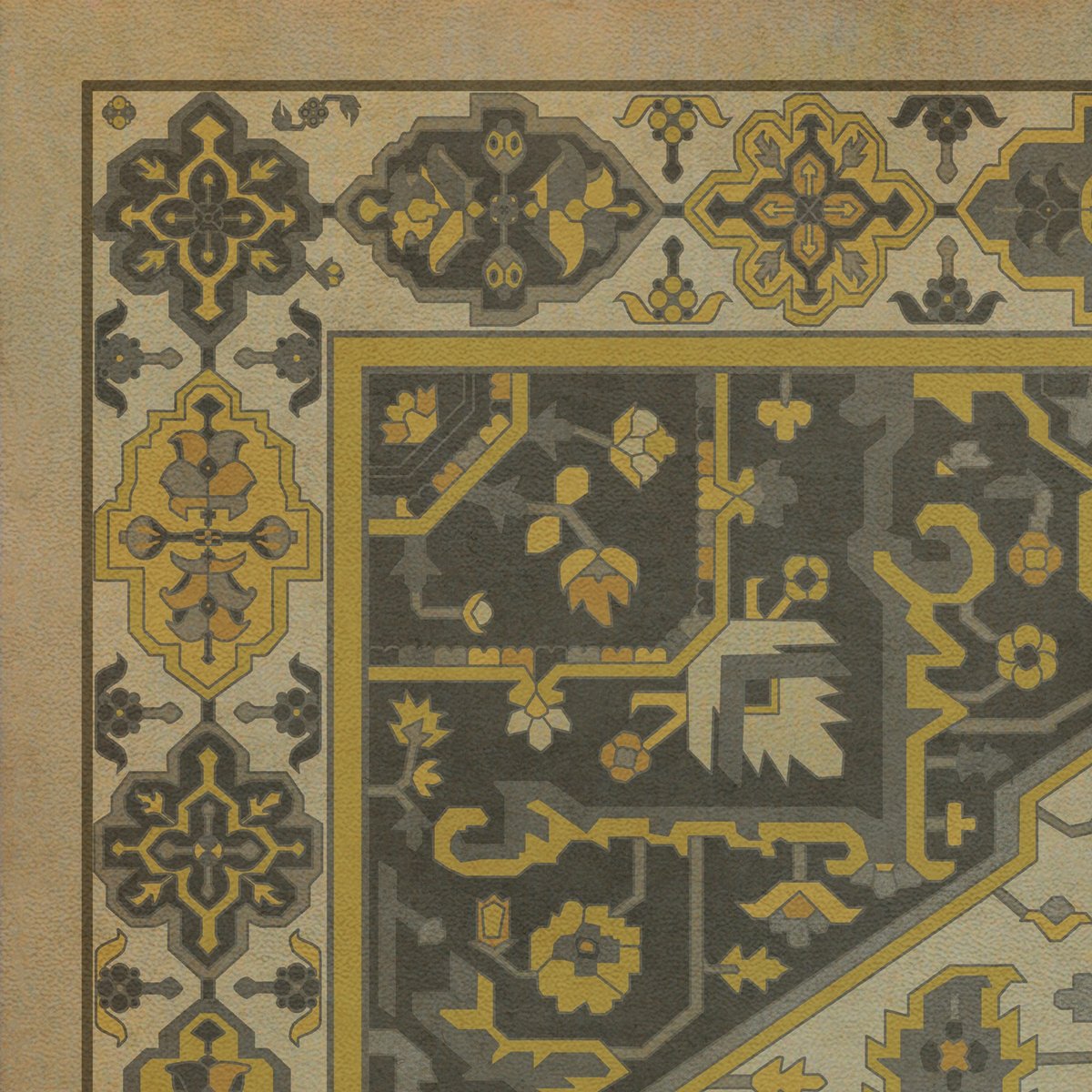 Persian Bazaar Camelot Charlemagne Vinyl Floor Cloth