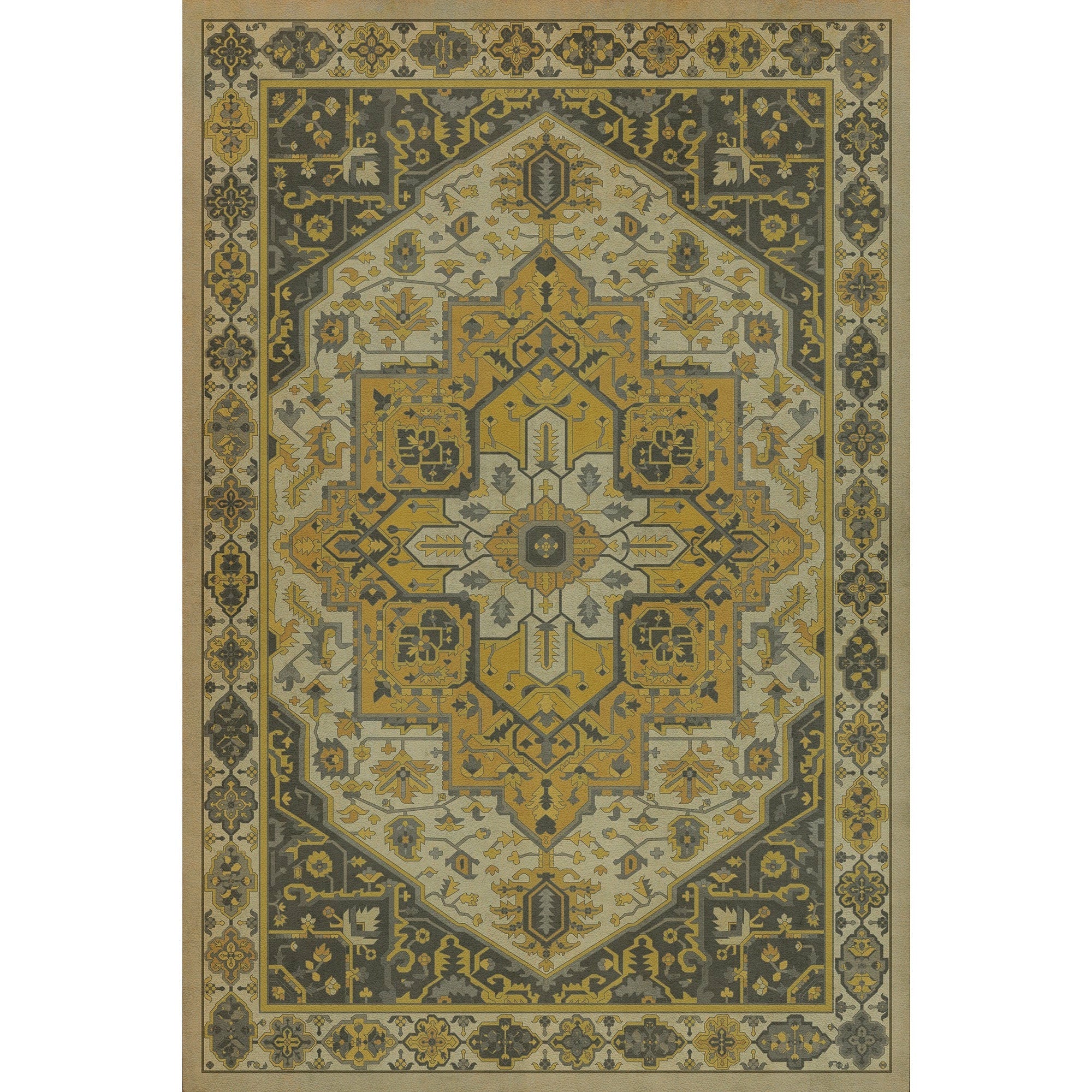 Persian Bazaar Camelot Charlemagne Vinyl Floor Cloth