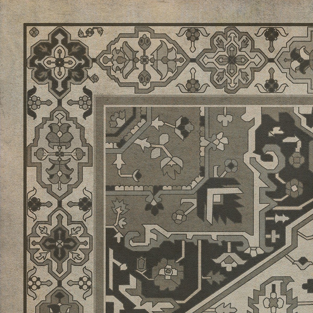 Persian Bazaar Camelot Excalibur Vinyl Floor Cloth