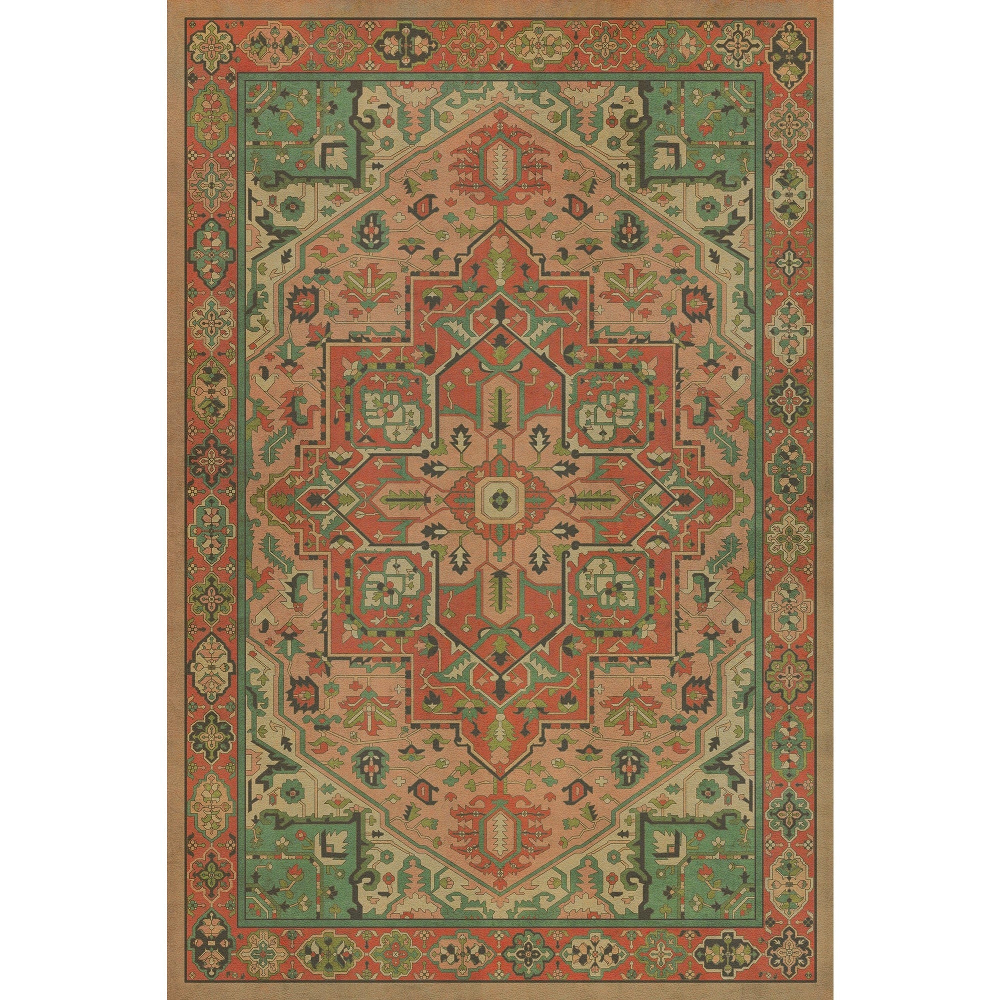 Persian Bazaar Camelot Guinevere Vinyl Floor Cloth