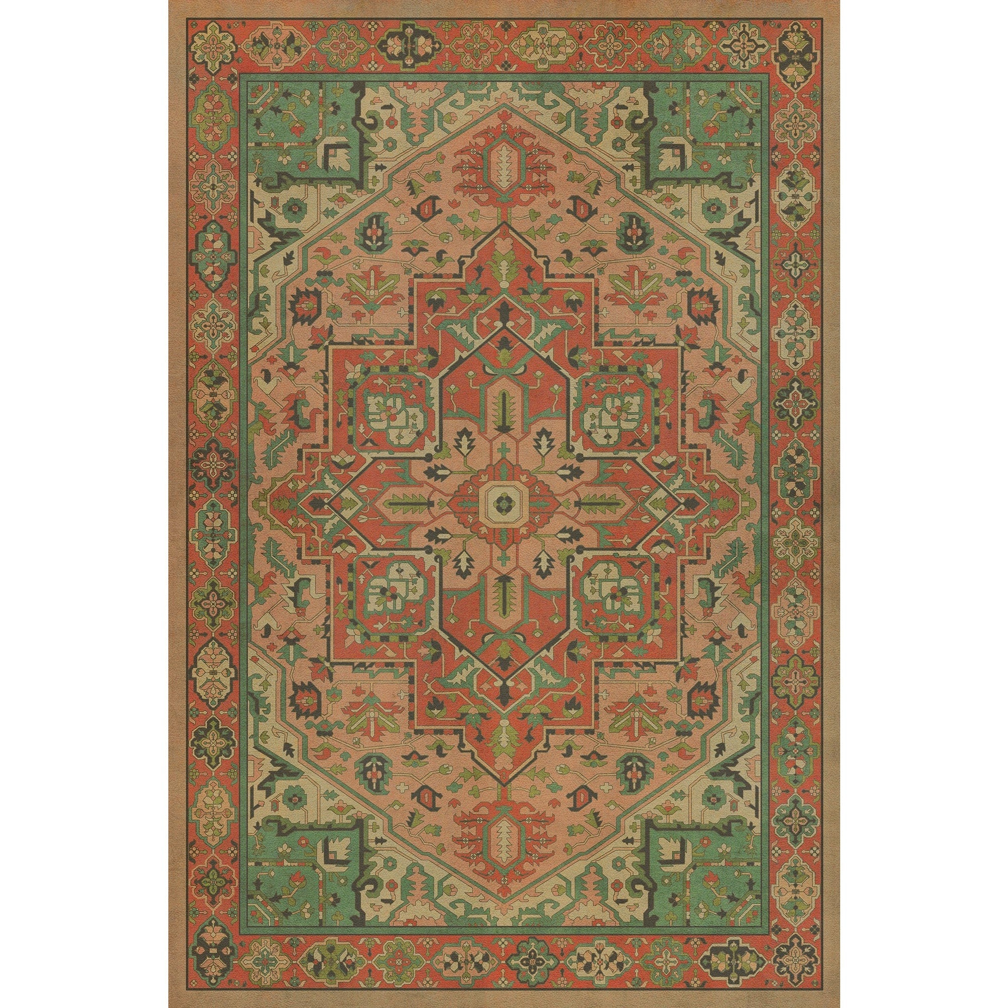 Persian Bazaar Camelot Guinevere Vinyl Floor Cloth