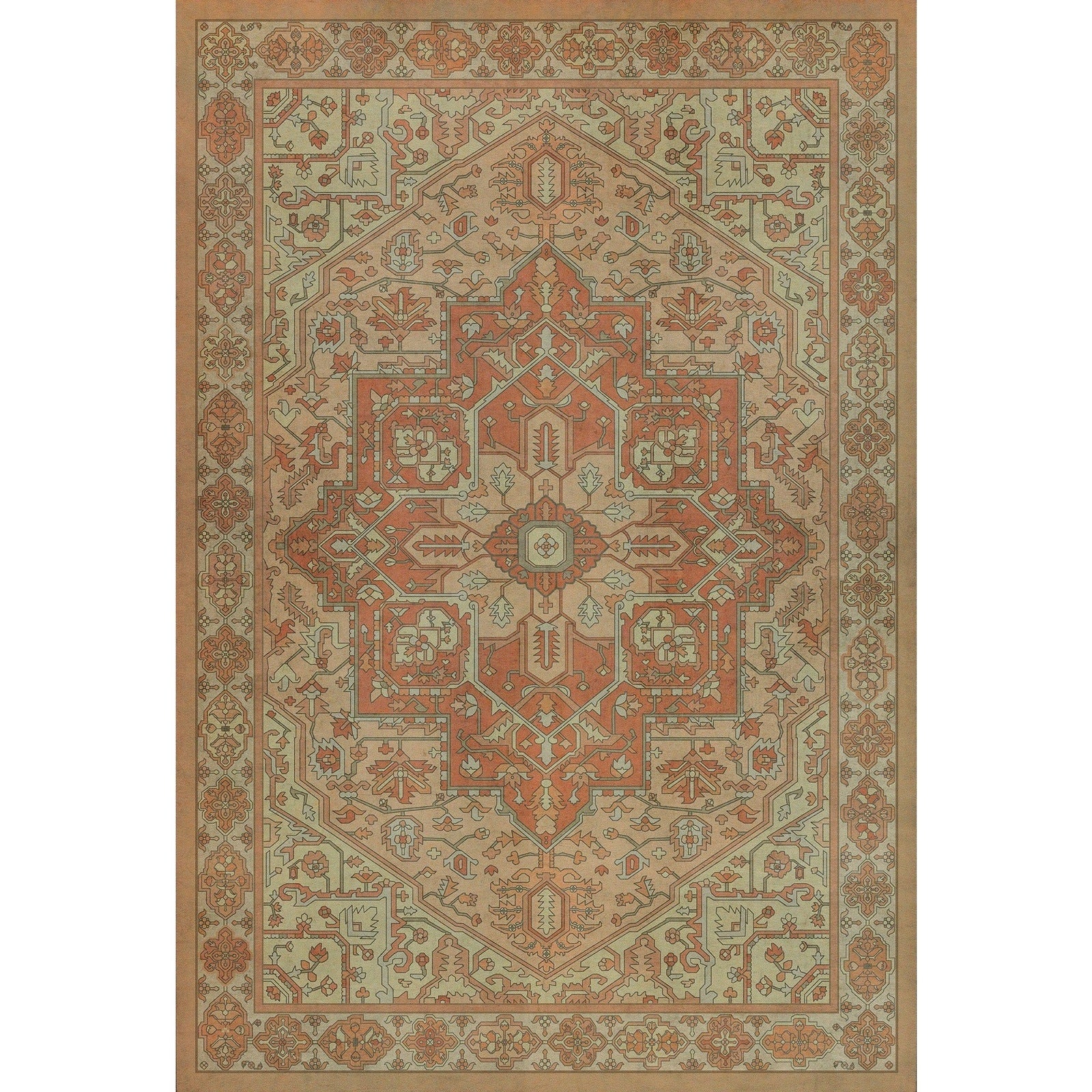 Persian Bazaar Camelot Lady Ragnell Vinyl Floor Cloth