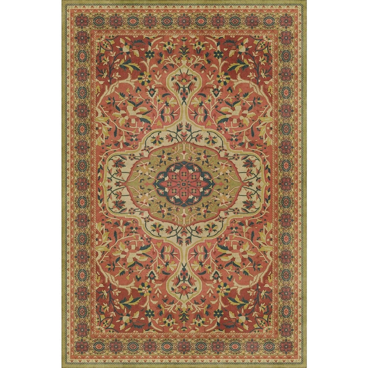 Persian Bazaar Farahan Mehr Vinyl Floor Cloth