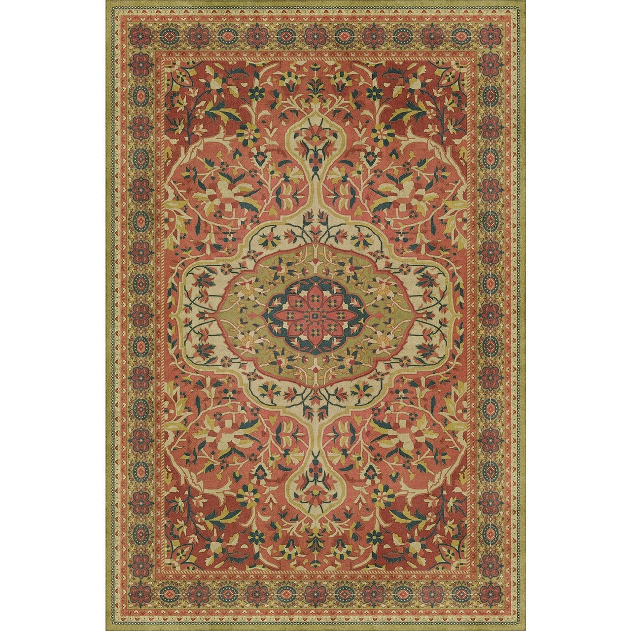 Persian Bazaar Farahan Mehr Vinyl Floor Cloth