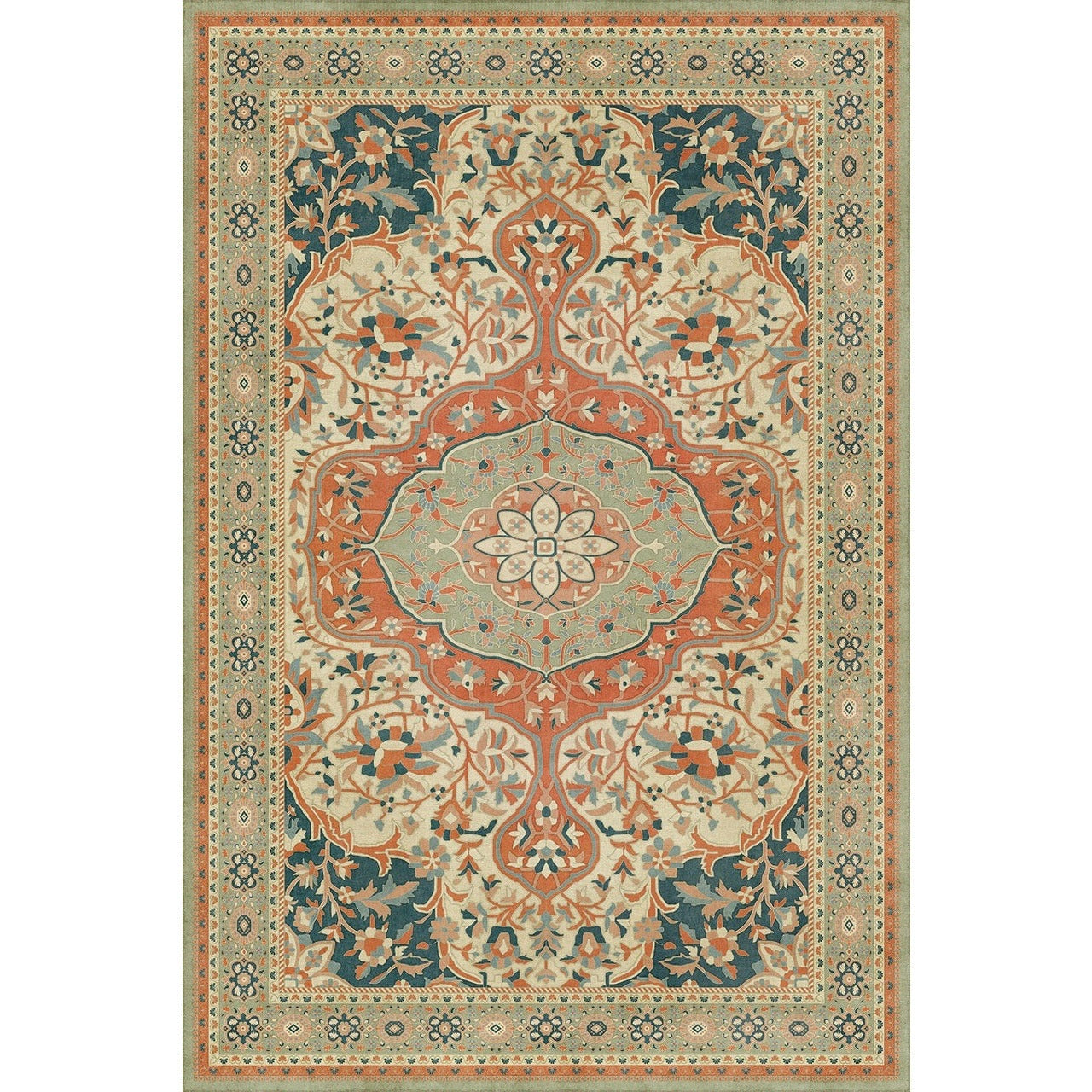 Persian Bazaar Farahan Roya Vinyl Floor Cloth