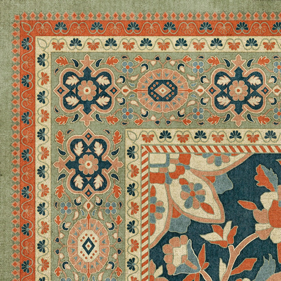 Persian Bazaar Farahan Roya Vinyl Floor Cloth