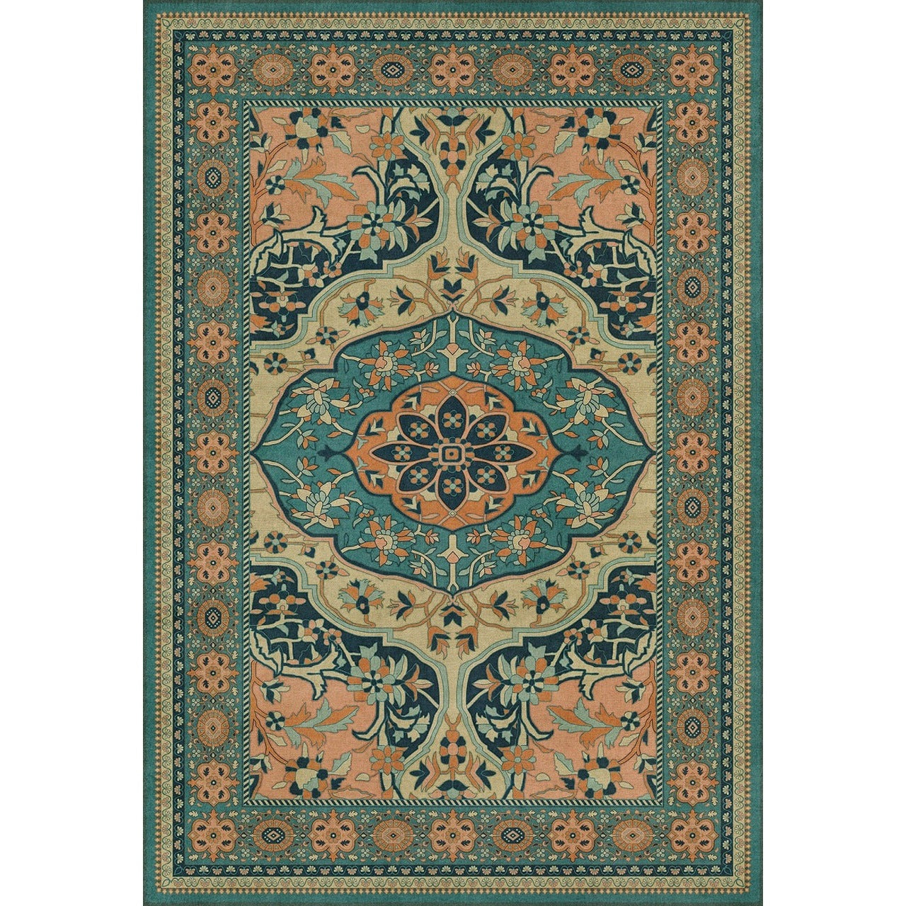 Persian Bazaar Farahan Ziba Vinyl Floor Cloth