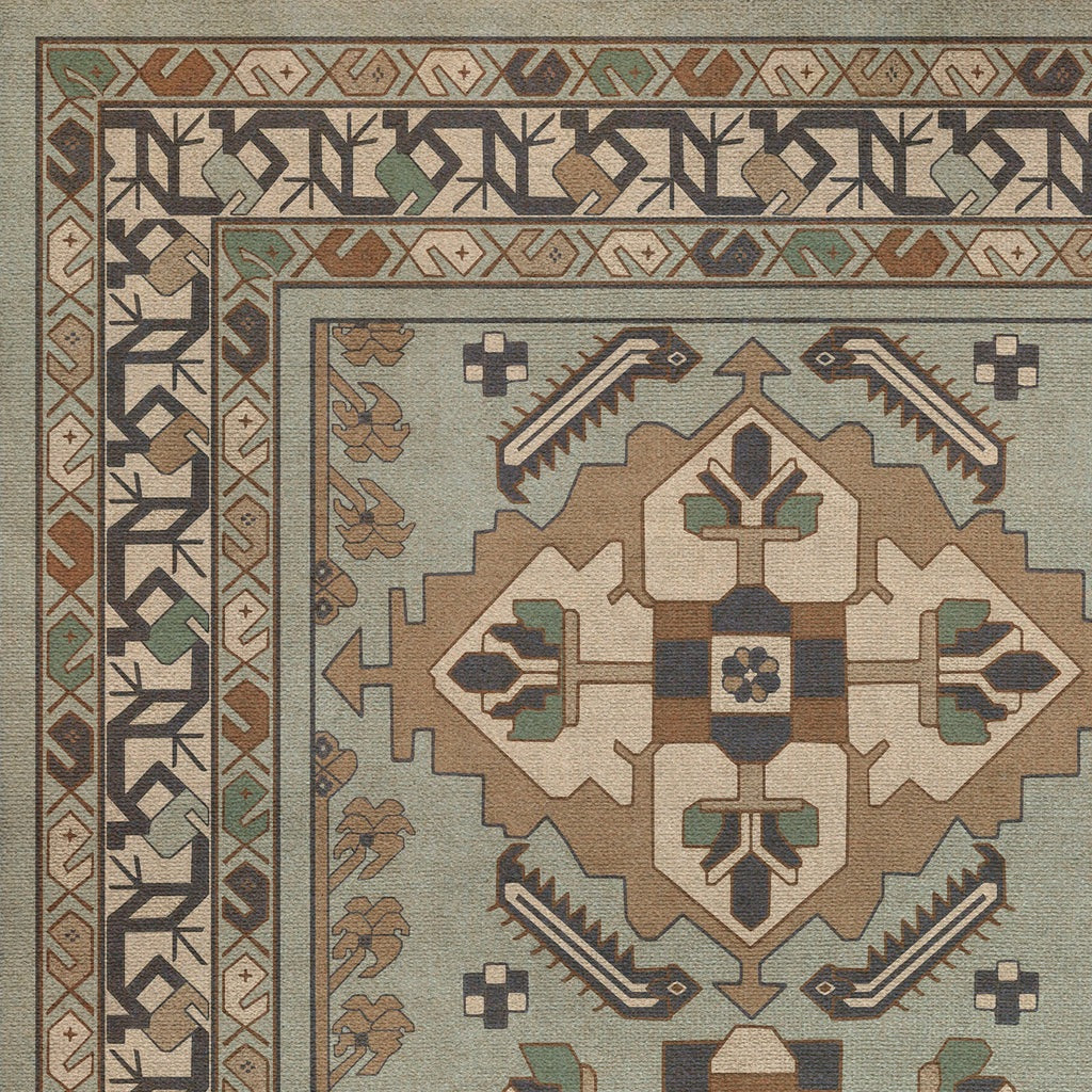 Persian Bazaar Hamadan Sadiq Vinyl Floor Cloth