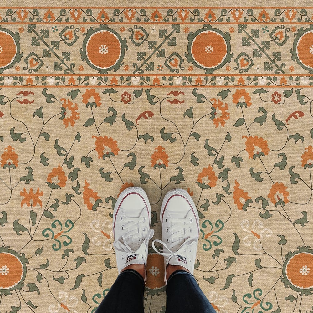Persian Bazaar Samarkand Bahora Vinyl Floor Cloth
