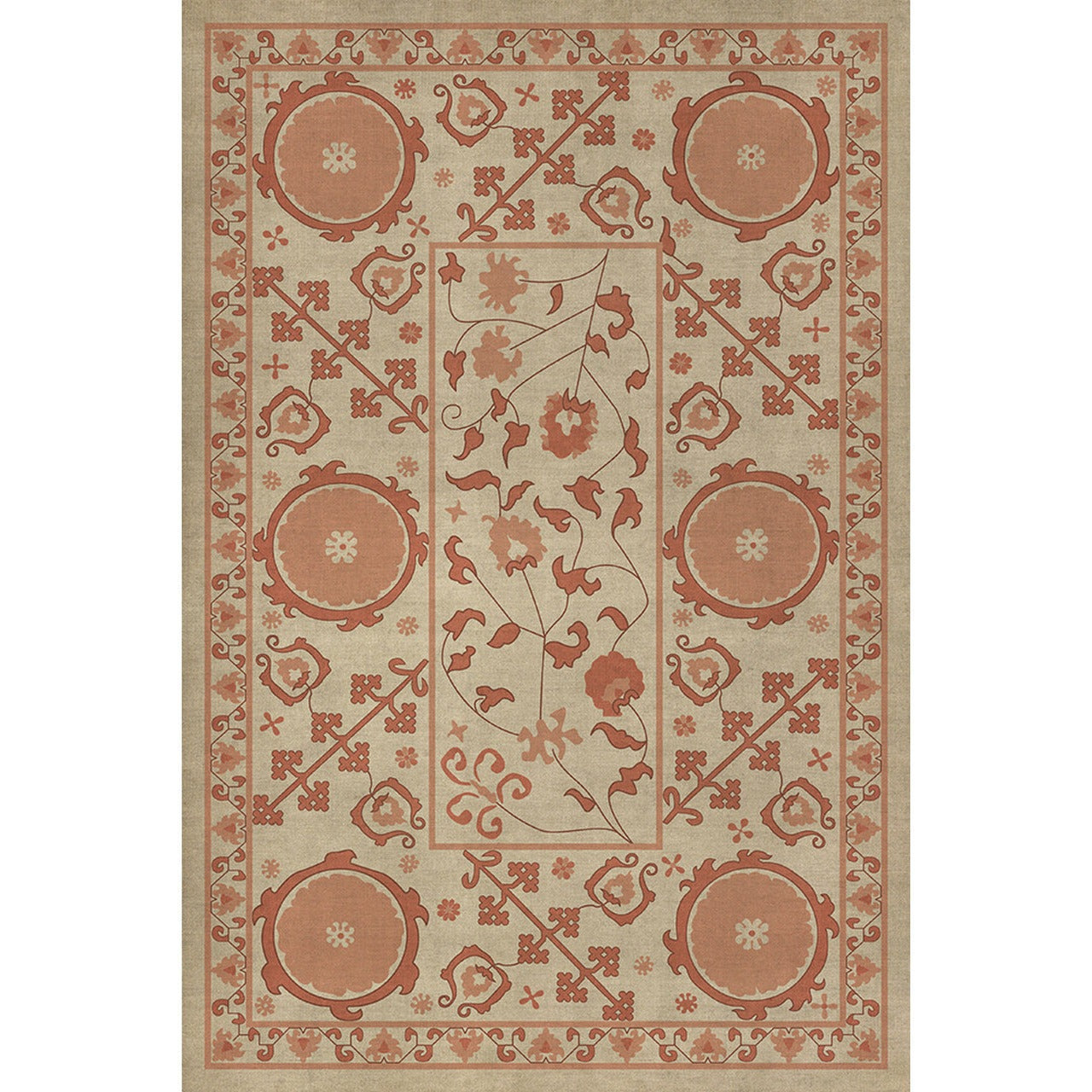 Persian Bazaar Samarkand Gazal Vinyl Floor Cloth