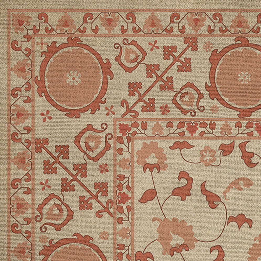 Persian Bazaar Samarkand Gazal Vinyl Floor Cloth