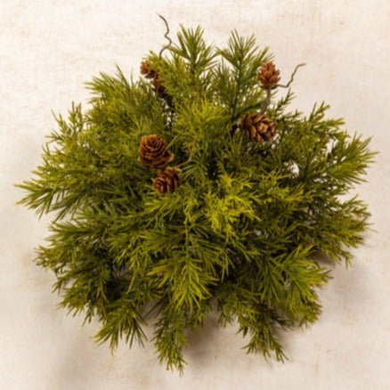 Pine With Pinecones Half Ball