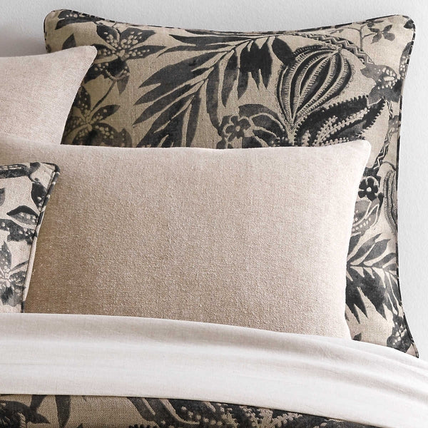 Pine Cone Hill Antigua Black Linen Sham