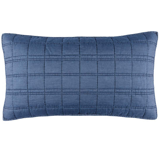 Pine Cone Hill Atlas Denim Quilted Sham