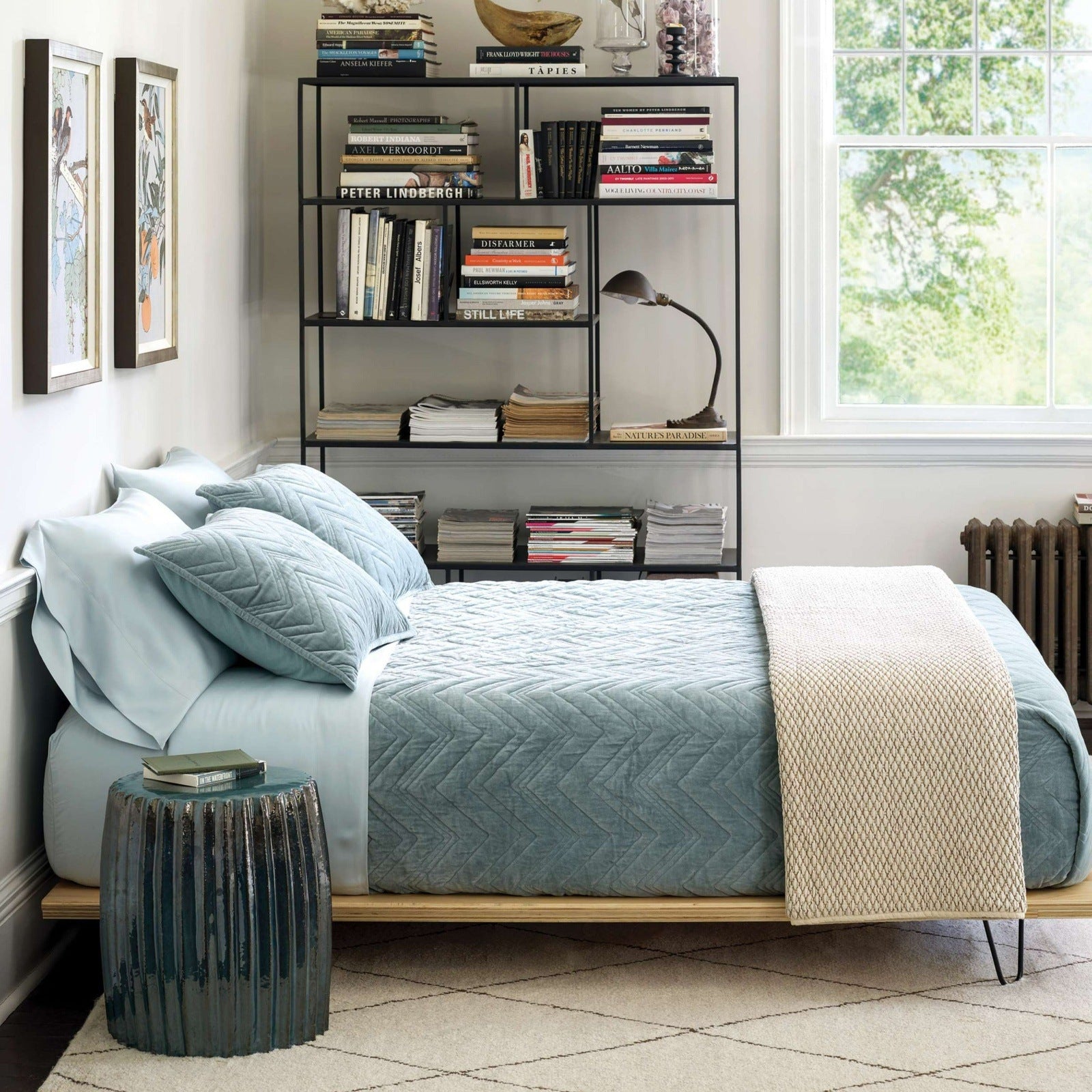 Pine Cone Hill Brentwood Velvet Ocean Quilt