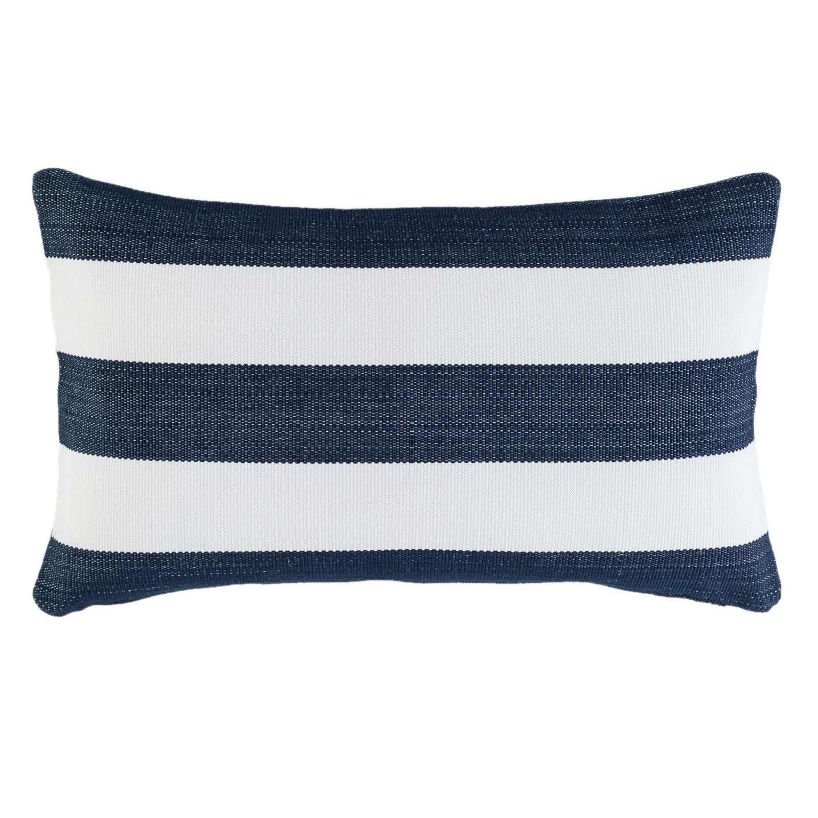 Pine Cone Hill Catamaran Stripe Navy Indoor/Outdoor Pillow